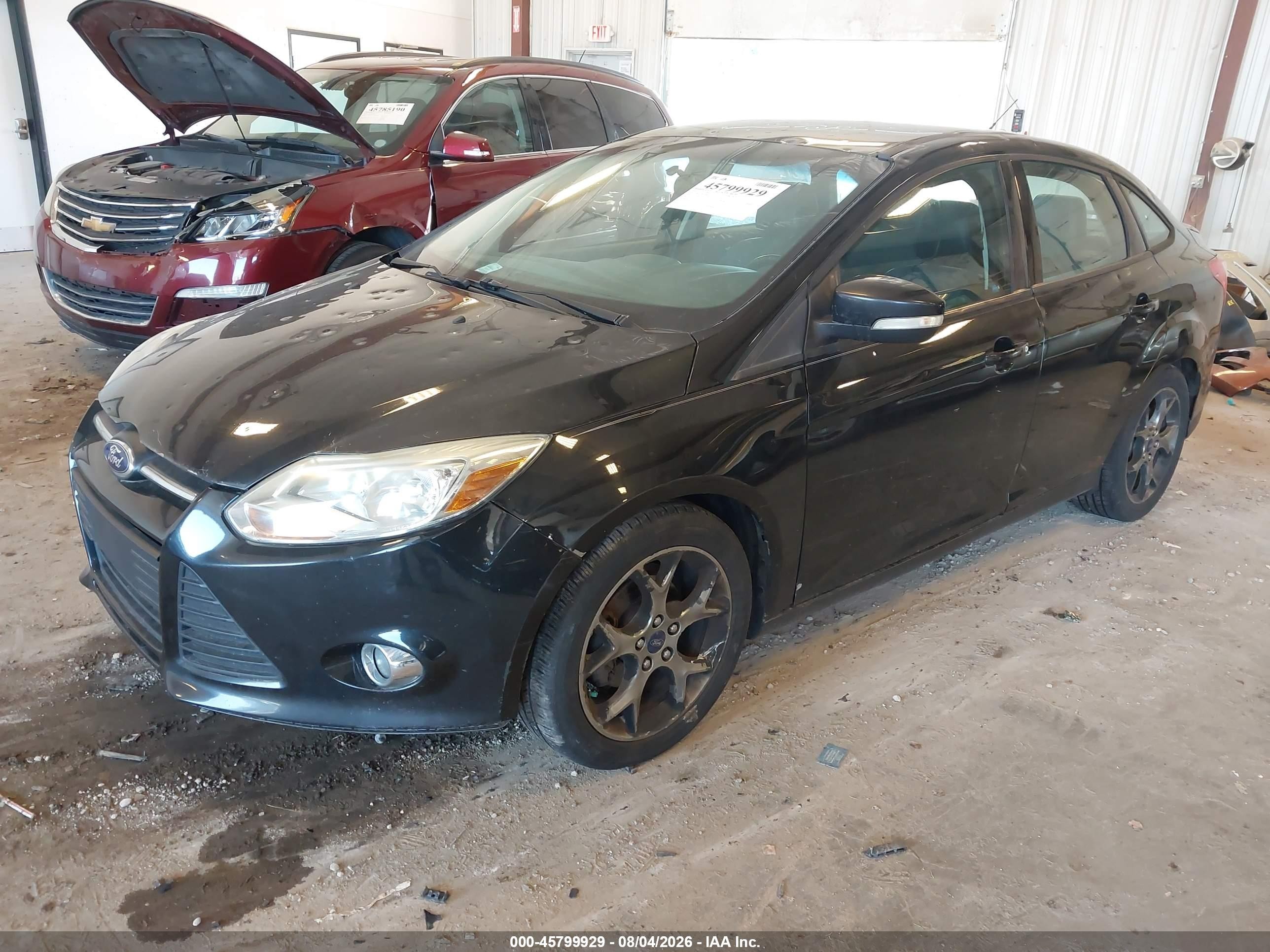 2014 Ford Focus Se Black vin: 1FADP3F25EL398082
