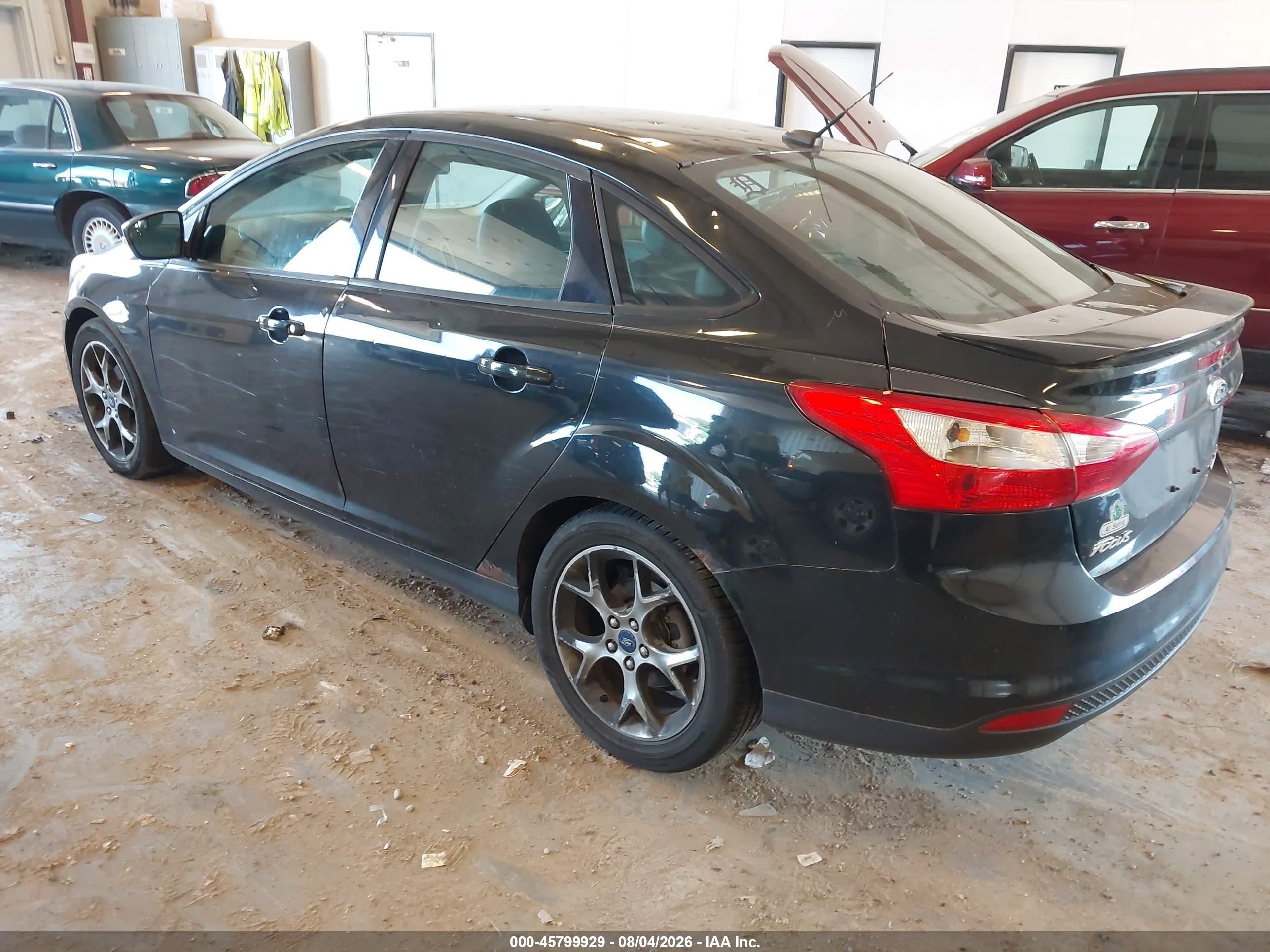 2014 Ford Focus Se Black vin: 1FADP3F25EL398082