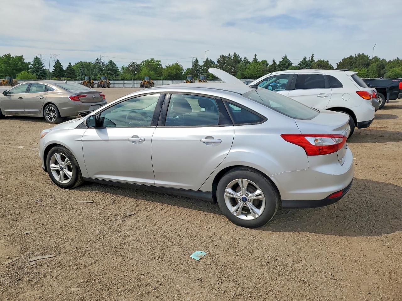 2014 Ford Focus Se Silver vin: 1FADP3F25EL410991