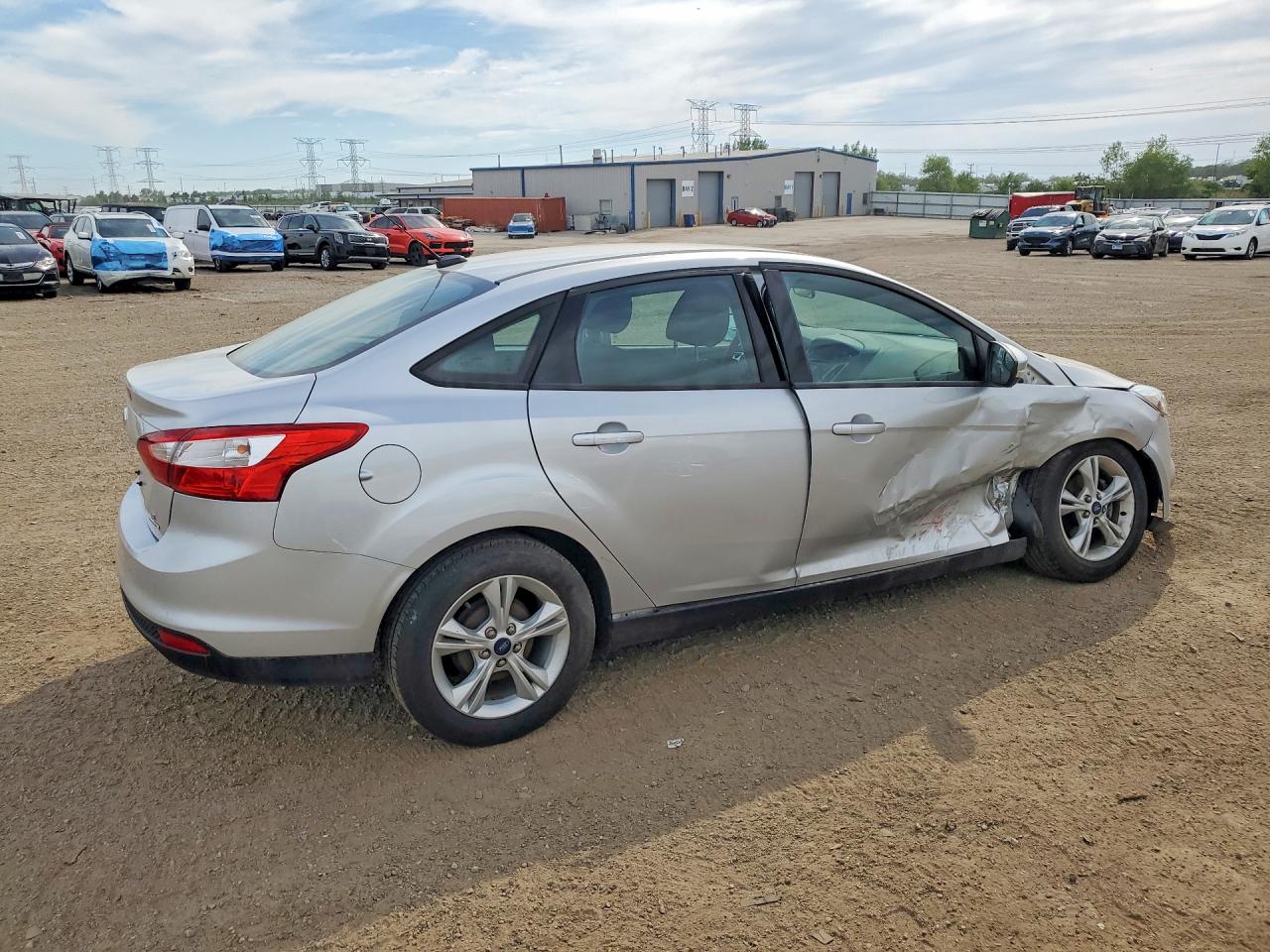 2014 Ford Focus Se Silver vin: 1FADP3F25EL410991