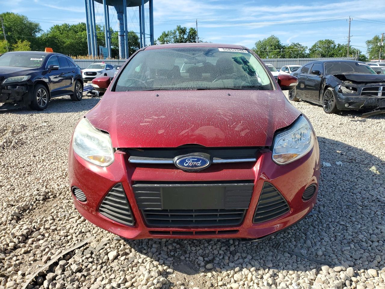 2014 Ford Focus Se Red vin: 1FADP3F25EL417973