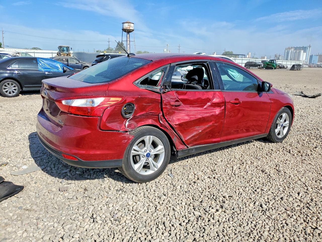 2014 Ford Focus Se Red vin: 1FADP3F25EL417973
