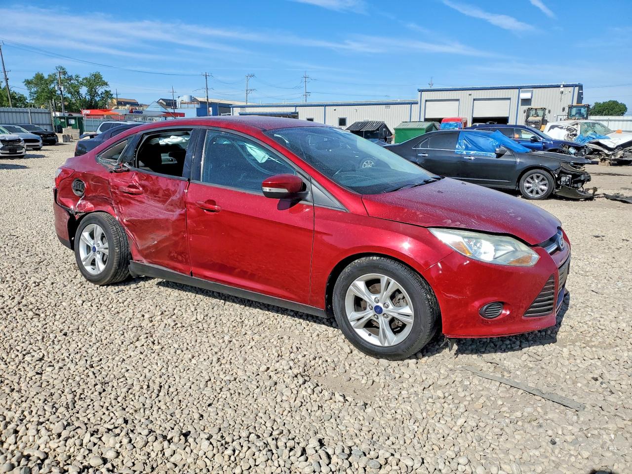 2014 Ford Focus Se Red vin: 1FADP3F25EL417973