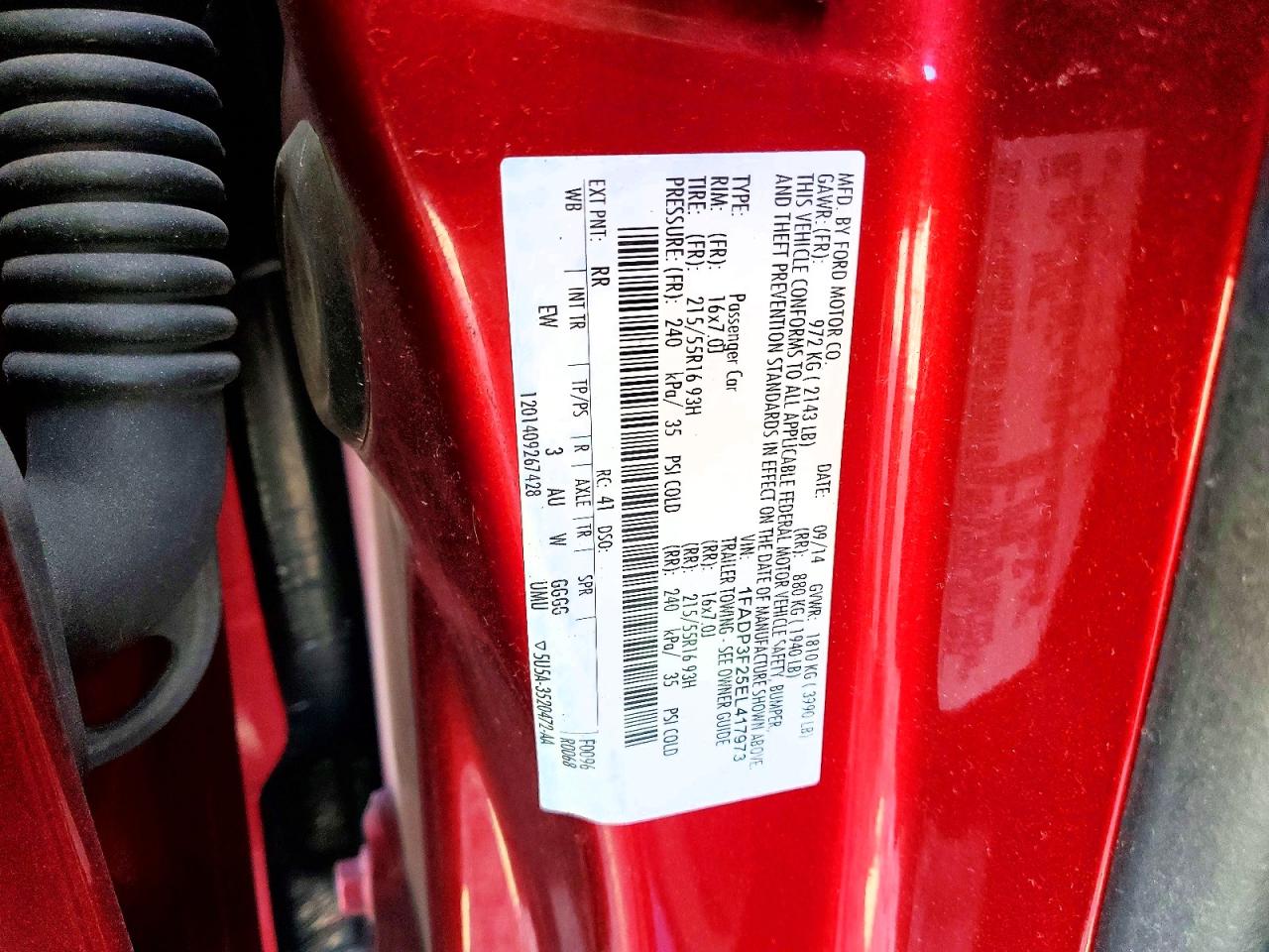 2014 Ford Focus Se Red vin: 1FADP3F25EL417973