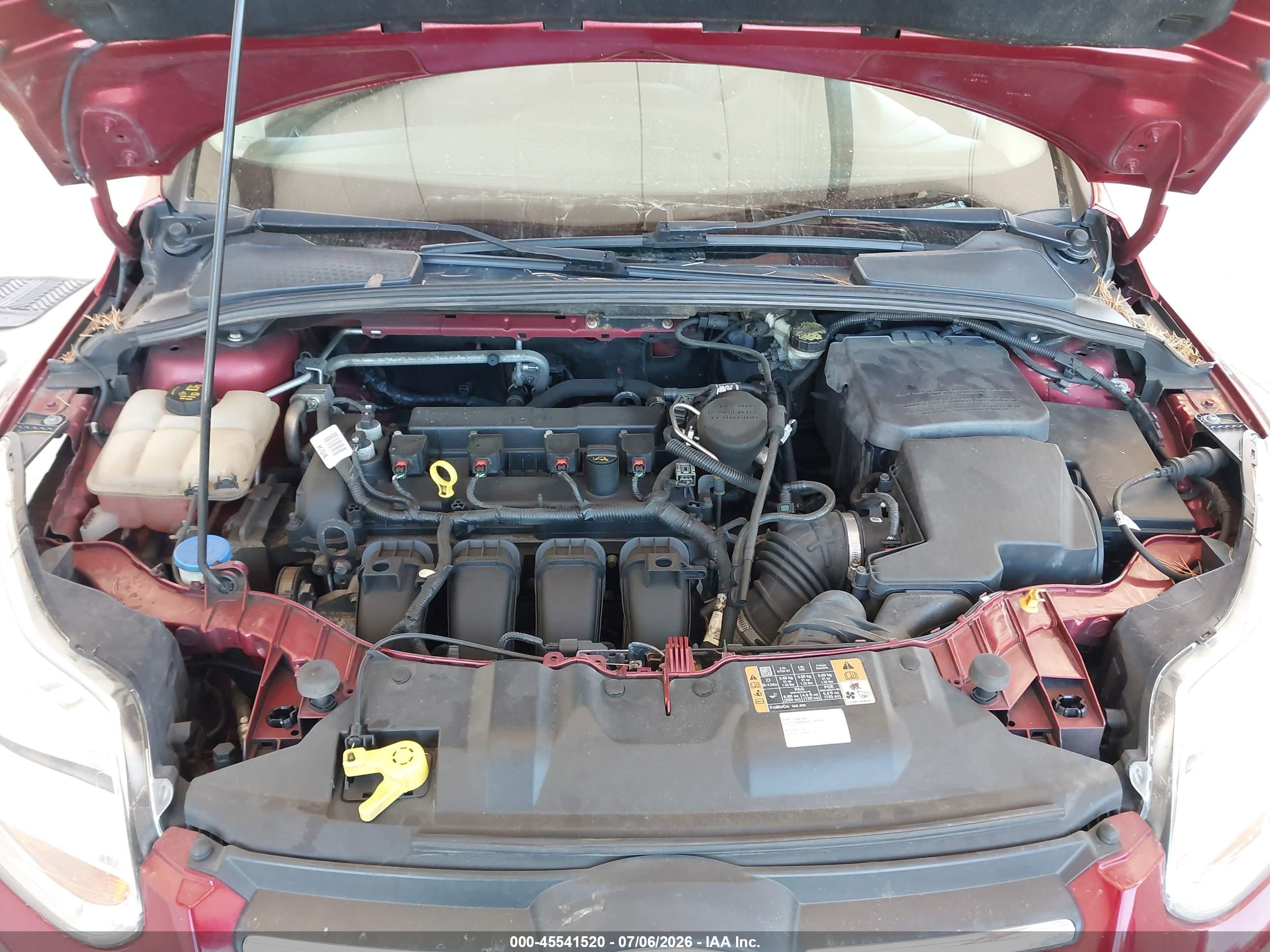 2014 Ford Focus Se Бордовый vin: 1FADP3F25EL420632