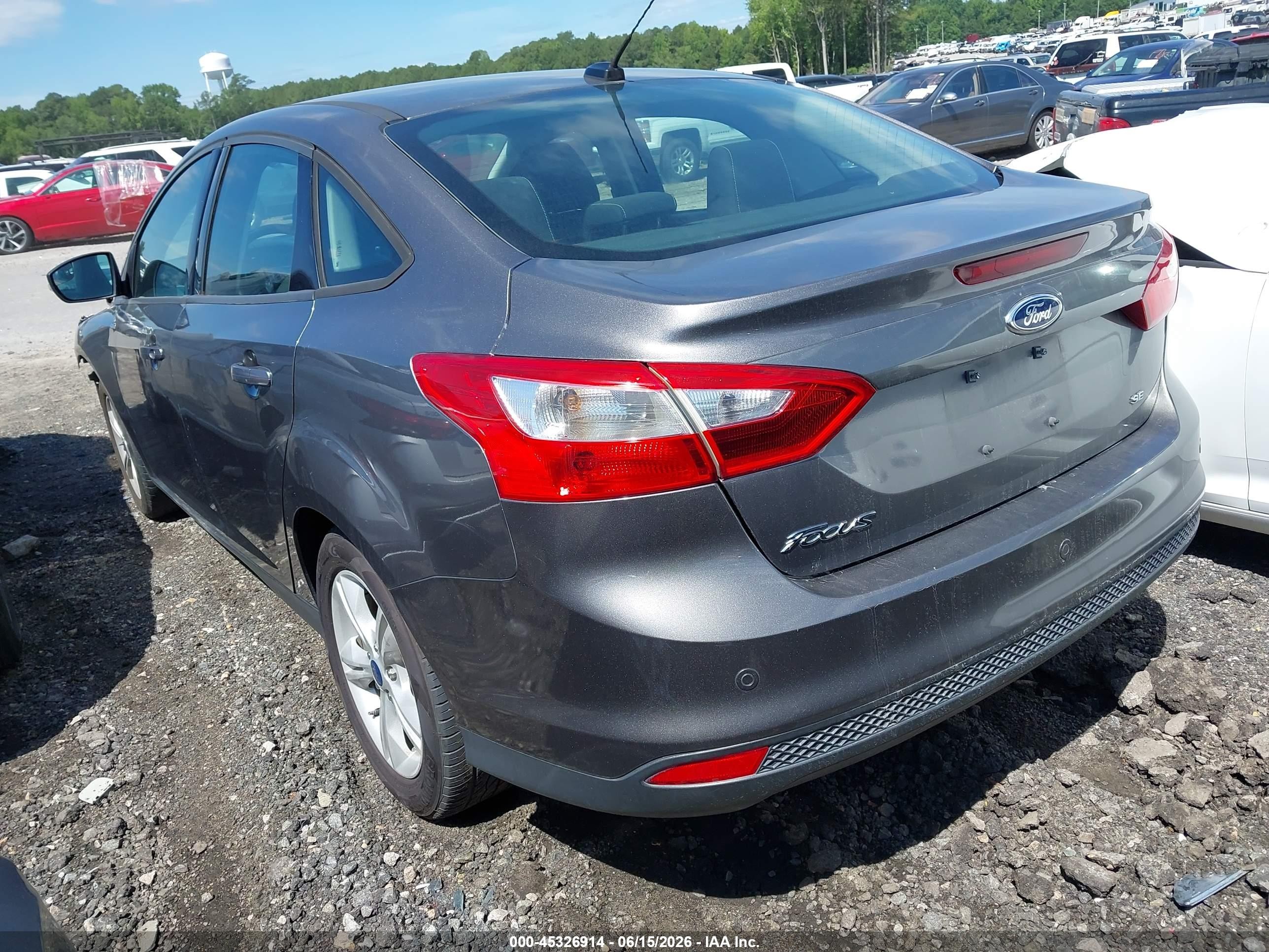 2014 Ford Focus Se Gray vin: 1FADP3F25EL434627