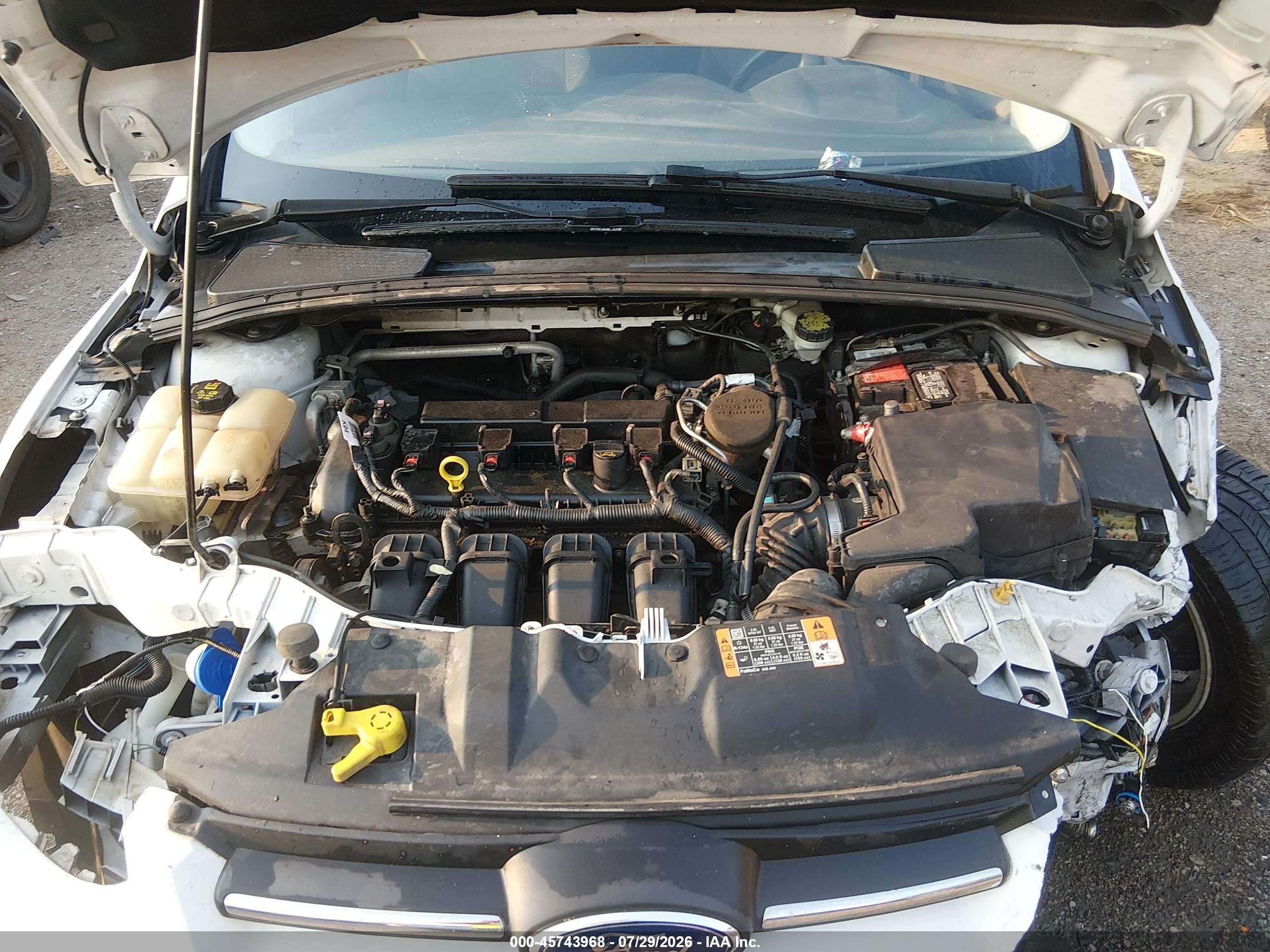 2014 Ford Focus Se White vin: 1FADP3F25EL438676