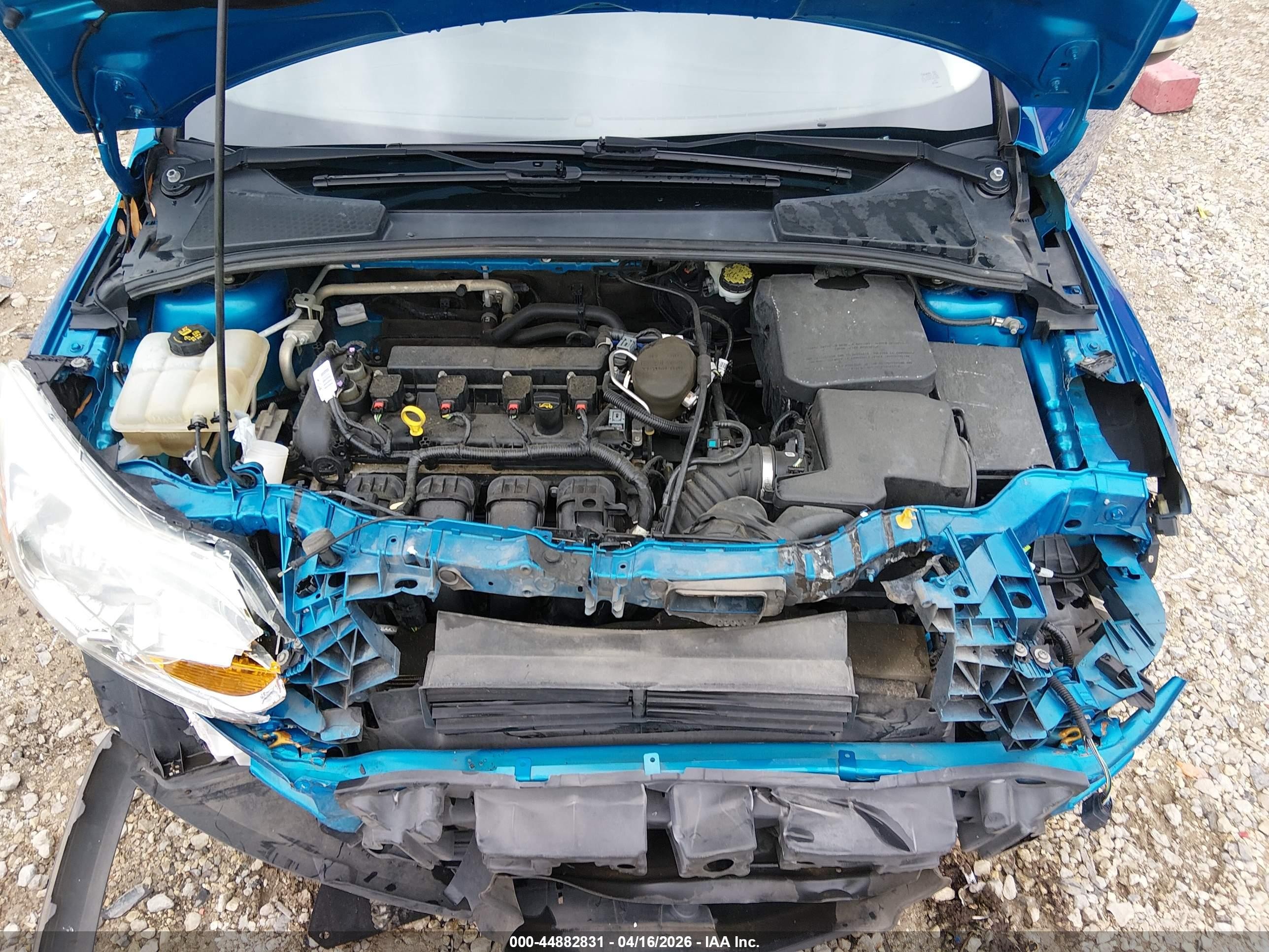2014 Ford Focus Se Blue vin: 1FADP3F25EL447779