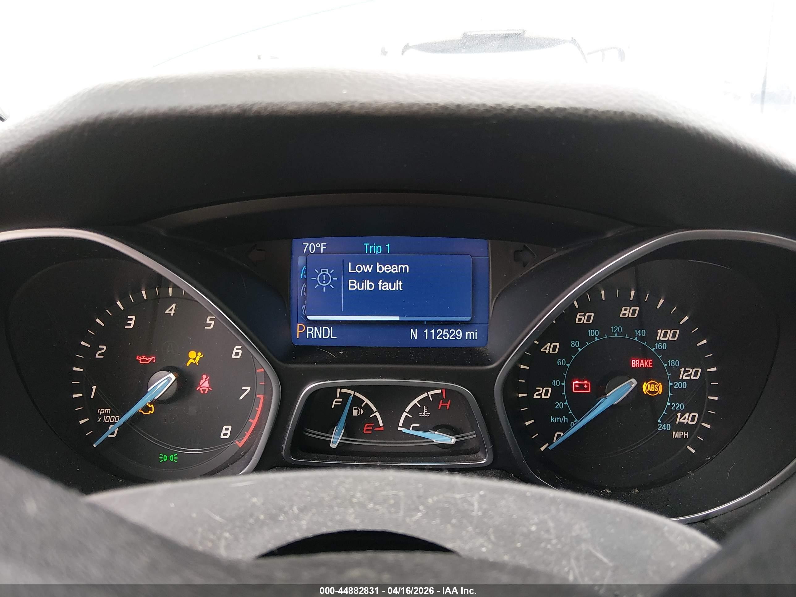 2014 Ford Focus Se Blue vin: 1FADP3F25EL447779