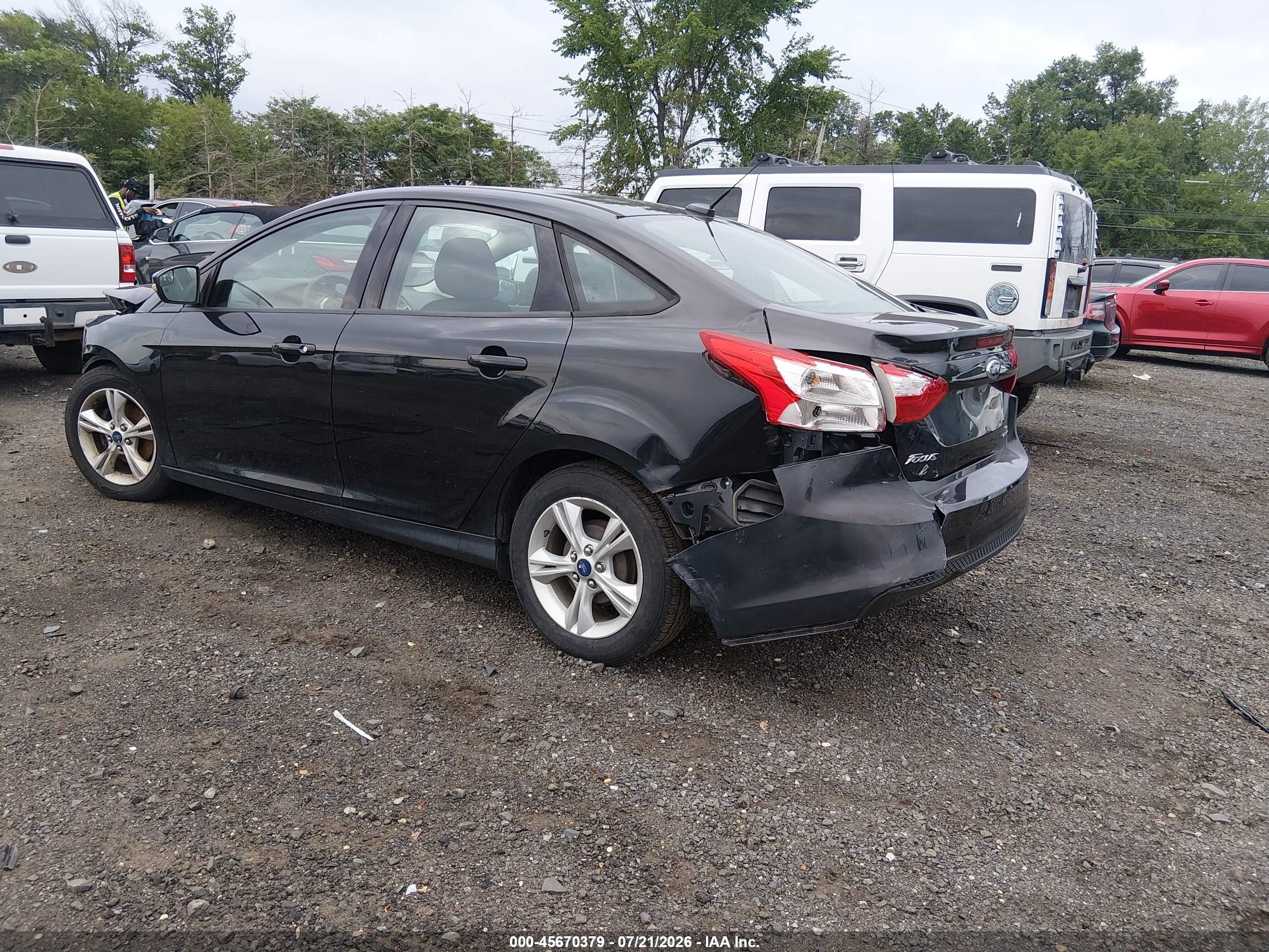 2014 Ford Focus Se Черный vin: 1FADP3F25EL449614