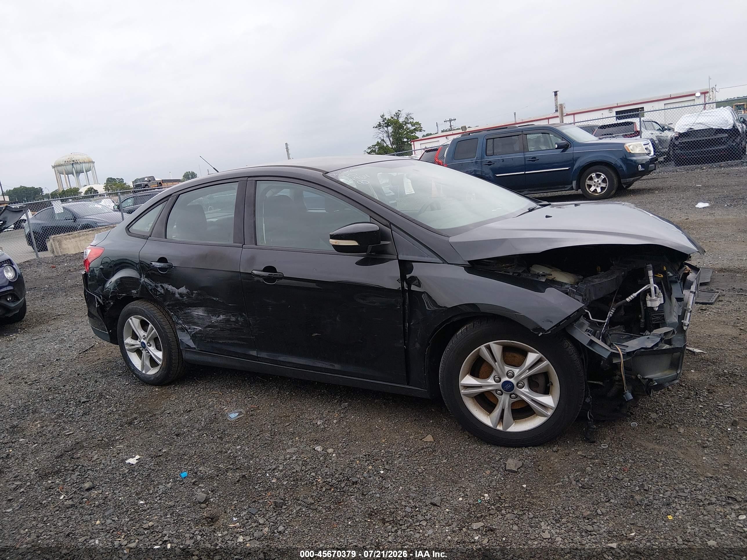 2014 Ford Focus Se Черный vin: 1FADP3F25EL449614