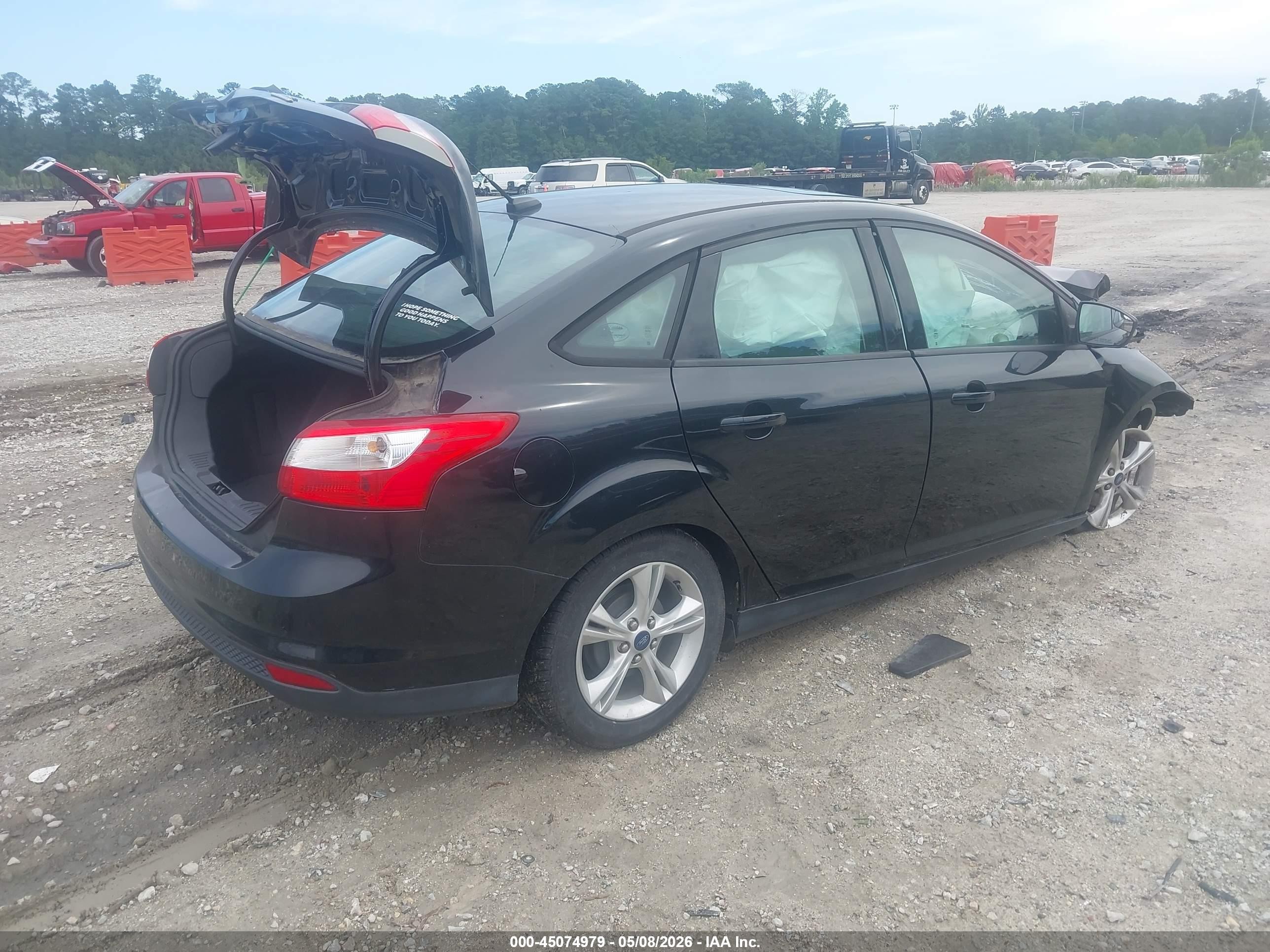 2014 Ford Focus Se Black vin: 1FADP3F25EL458054