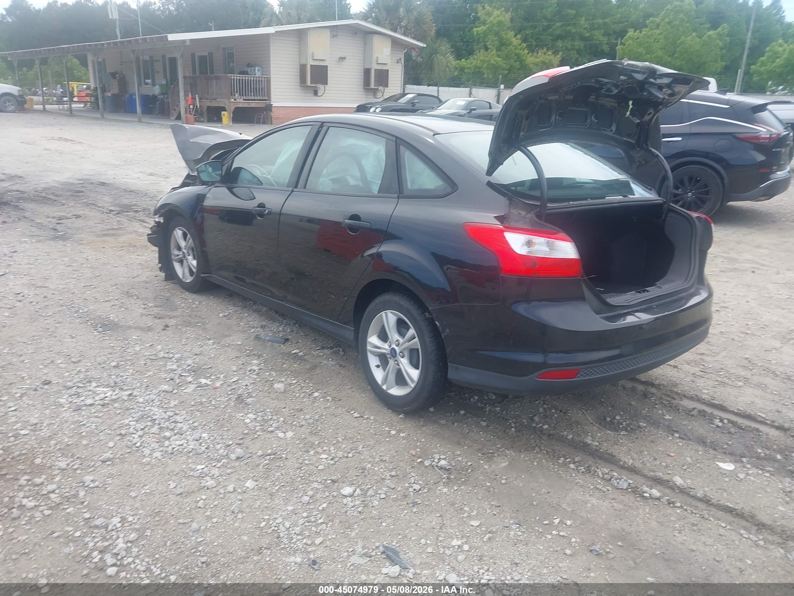 2014 Ford Focus Se Black vin: 1FADP3F25EL458054