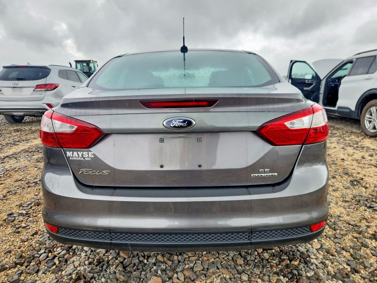 2014 Ford Focus Se Gray vin: 1FADP3F25EL461231