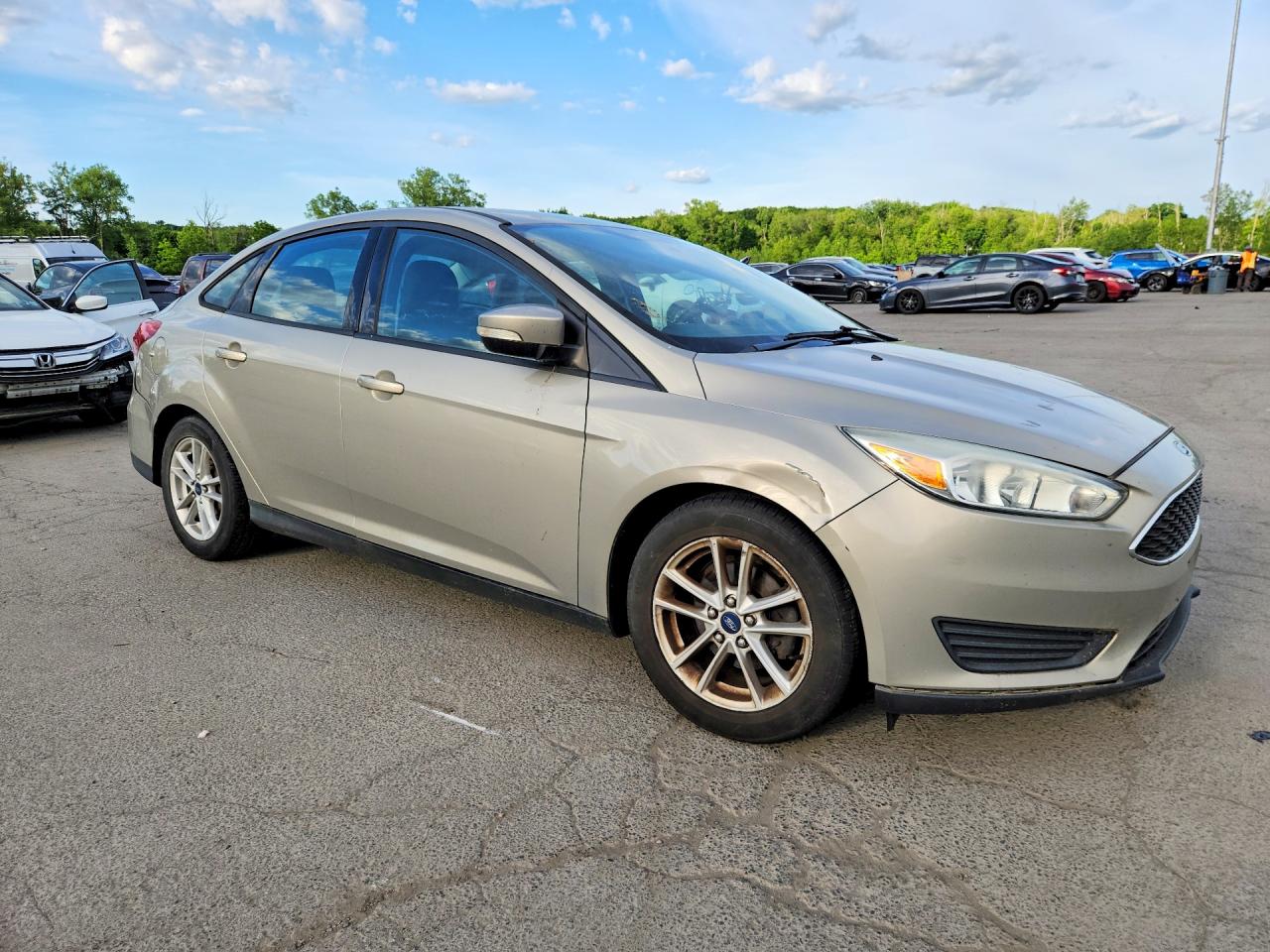 2015 Ford Focus Se Tan vin: 1FADP3F25FL228466