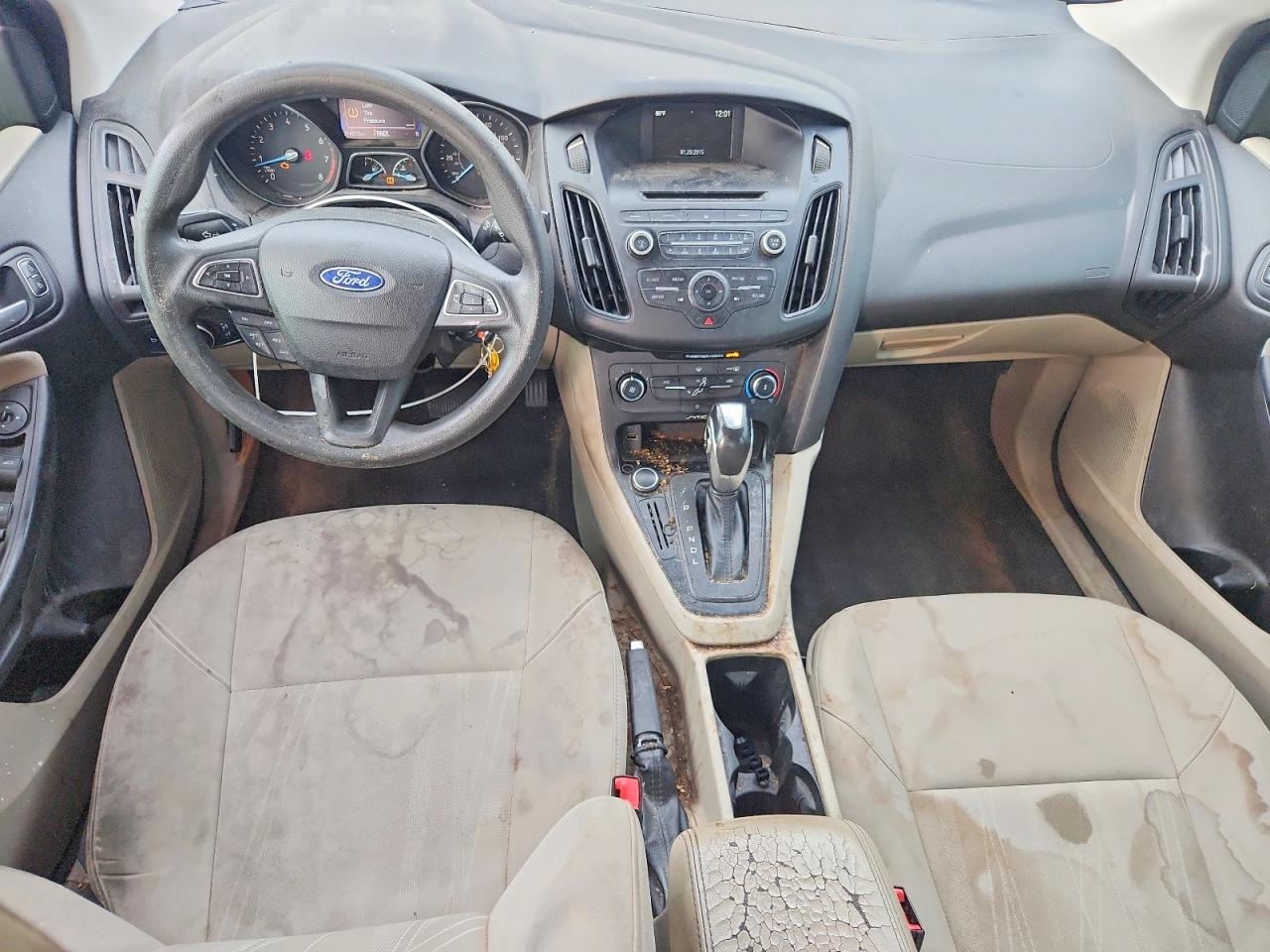 2015 Ford Focus Se Beige vin: 1FADP3F25FL230444