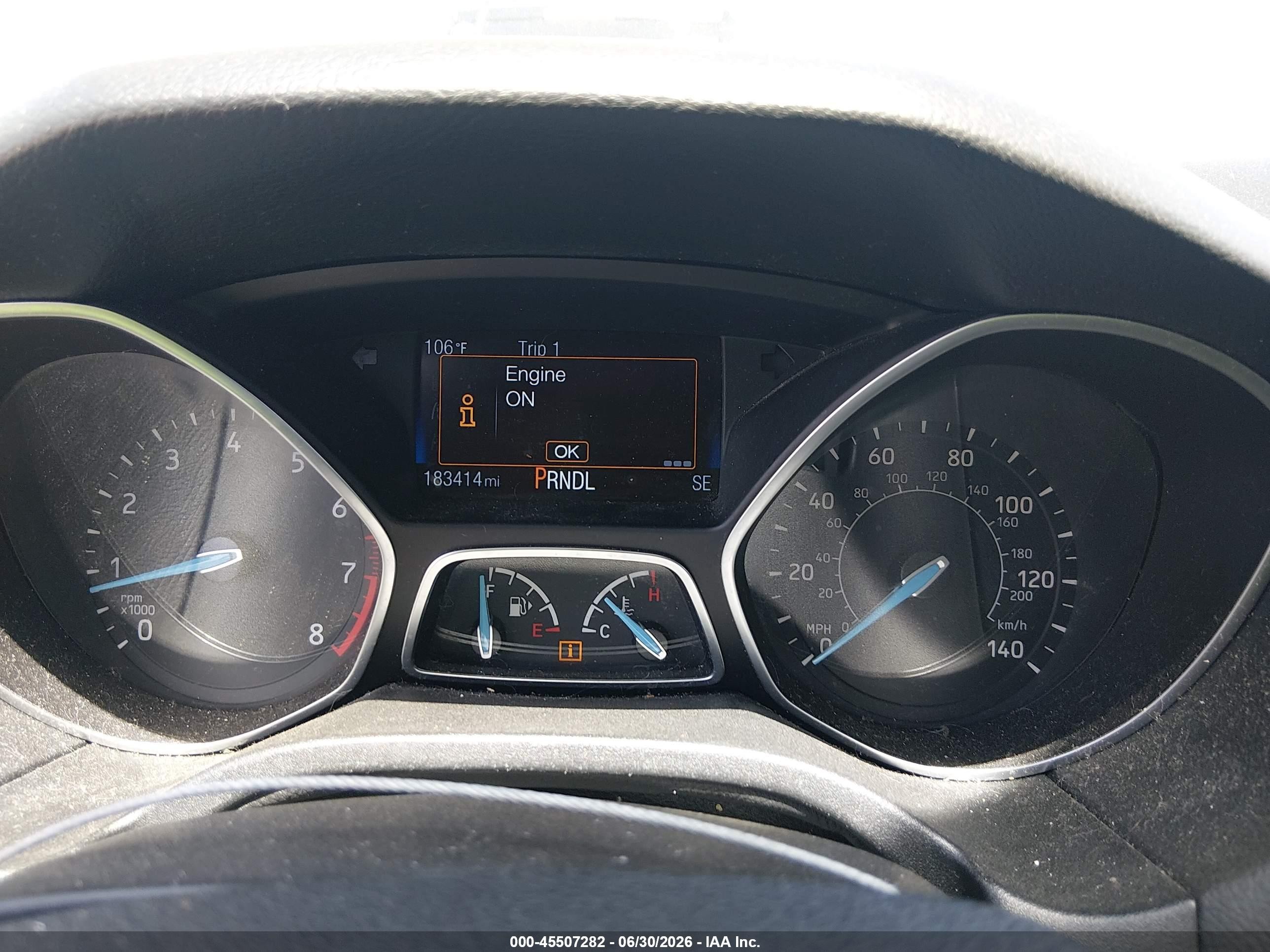 2015 Ford Focus Se White vin: 1FADP3F25FL244537