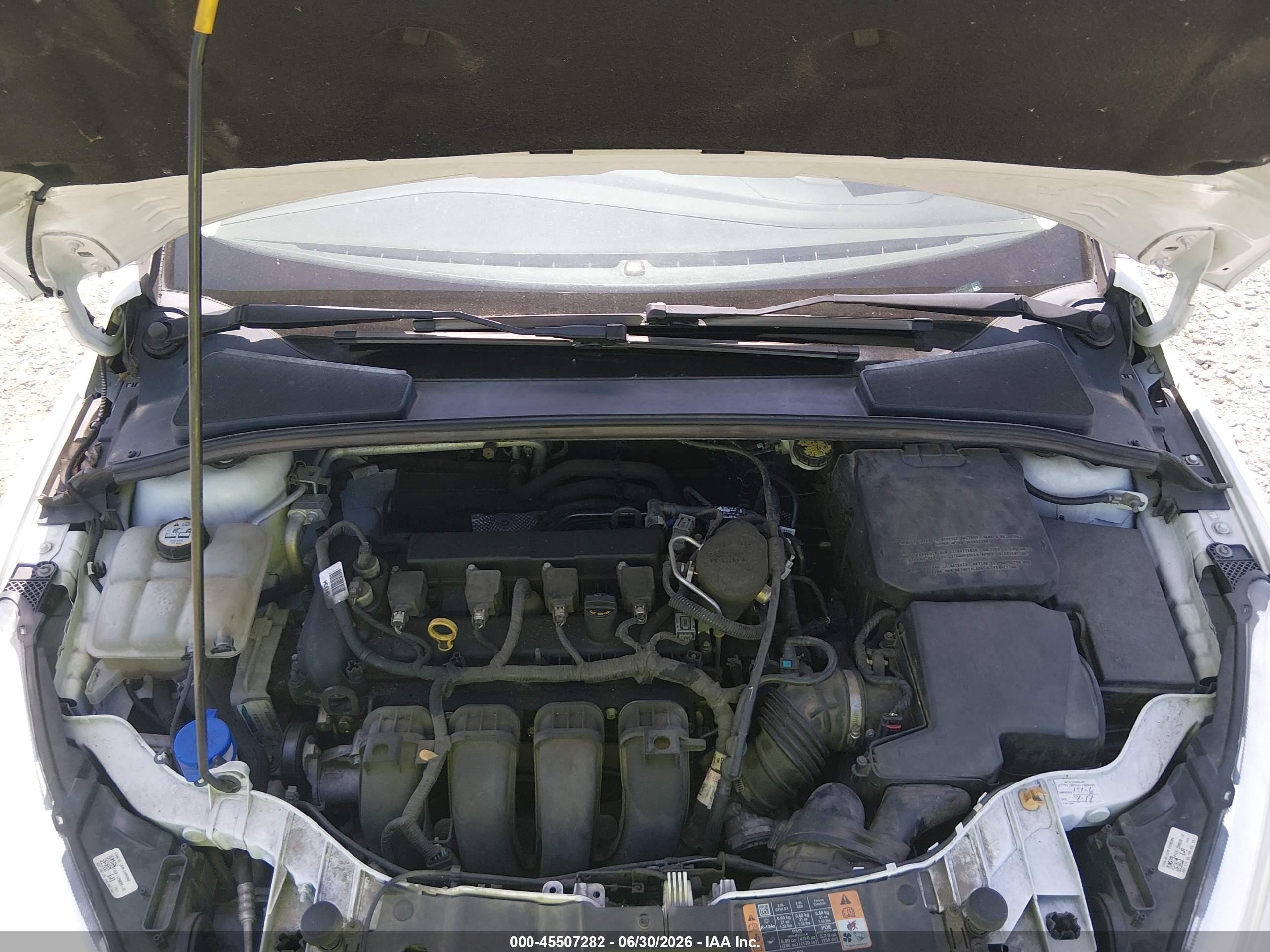 2015 Ford Focus Se White vin: 1FADP3F25FL244537