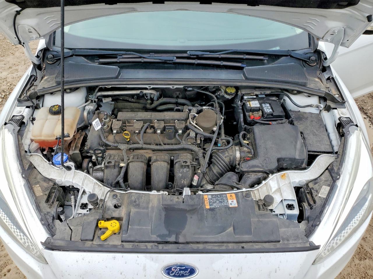2015 Ford Focus Se White vin: 1FADP3F25FL249091