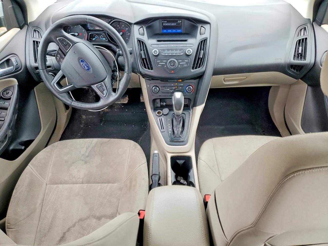 2015 Ford Focus Se White vin: 1FADP3F25FL249091