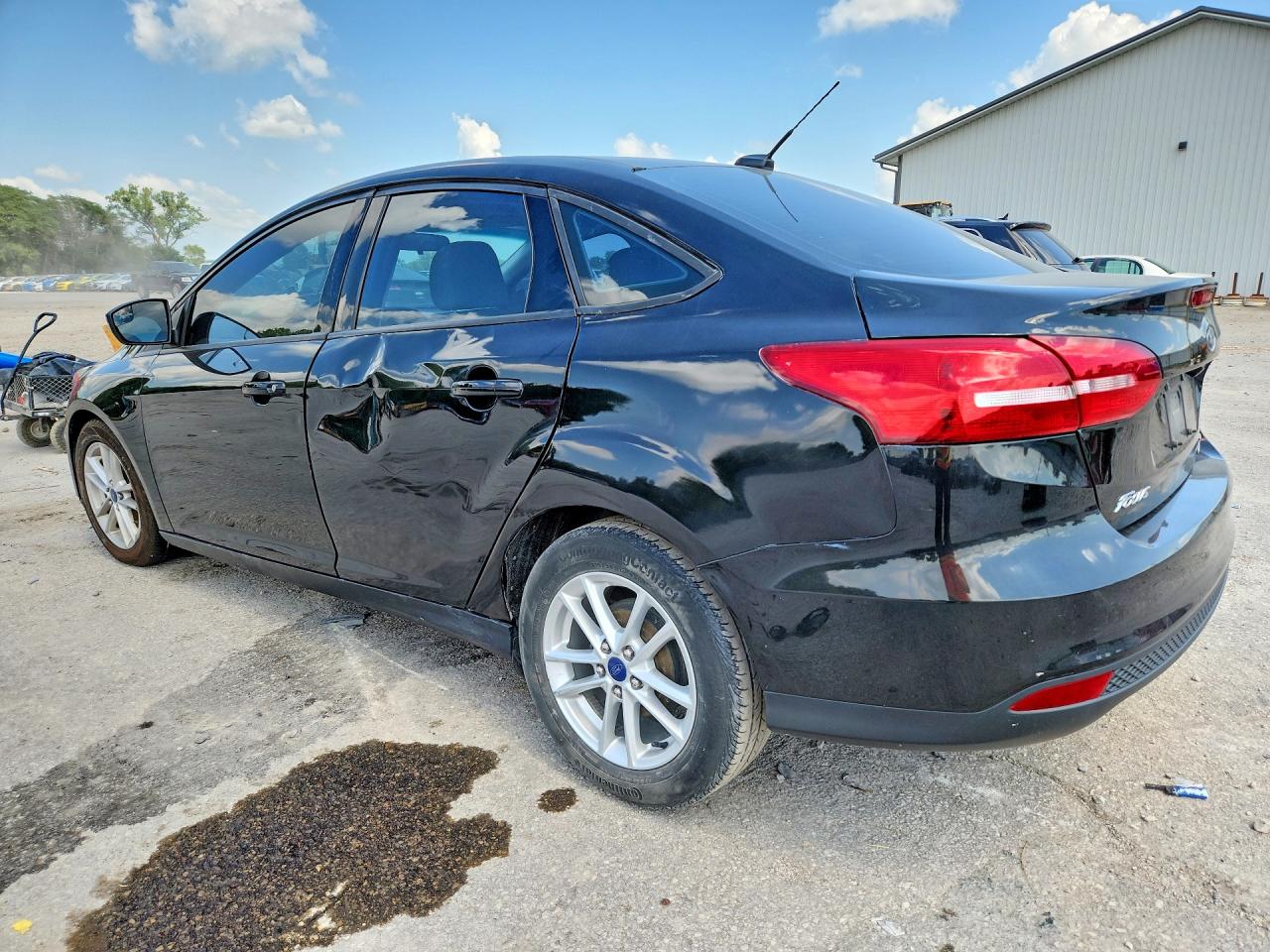 2015 Ford Focus Se Black vin: 1FADP3F25FL255652