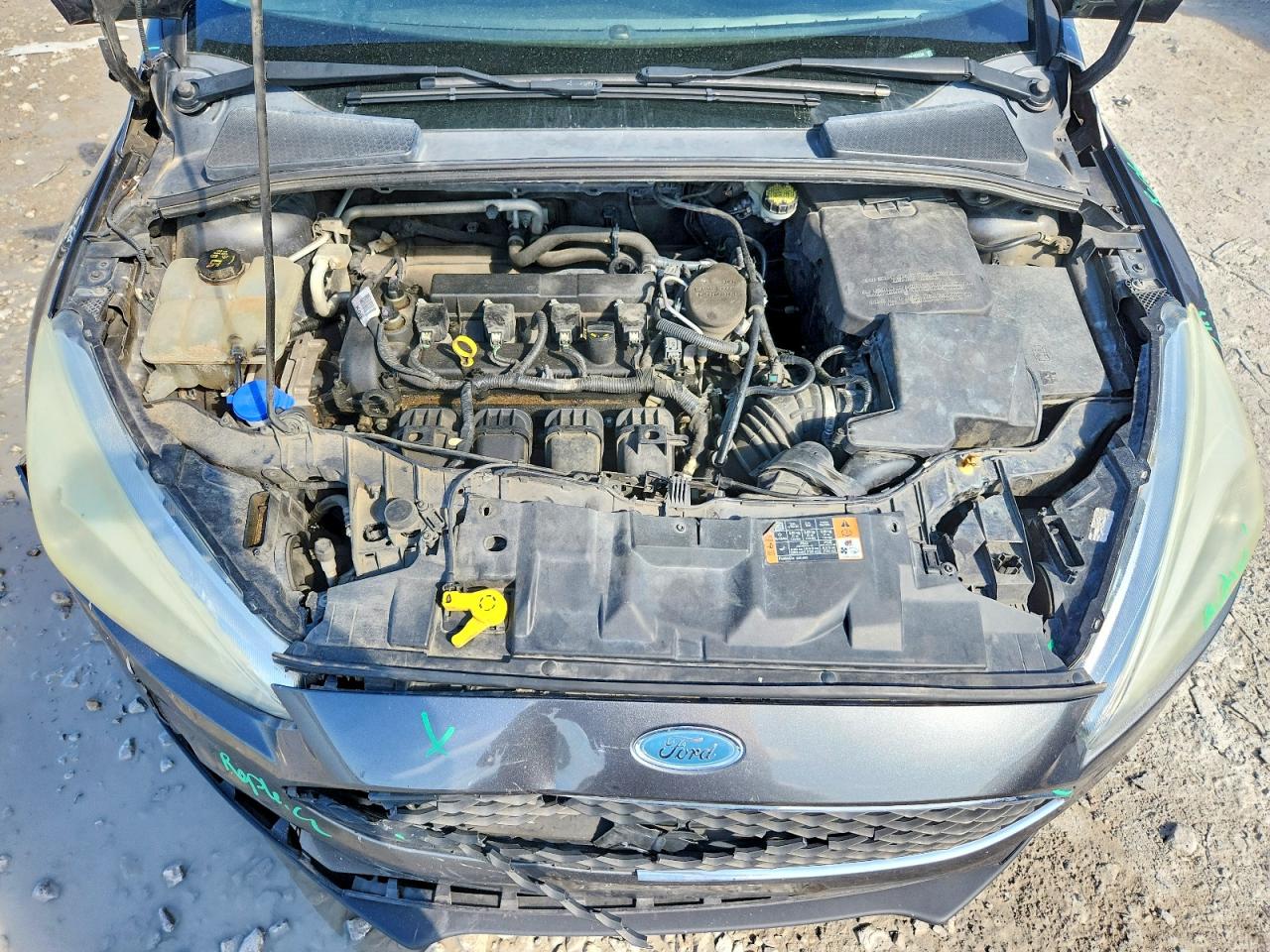 2015 Ford Focus Se Gray vin: 1FADP3F25FL277134