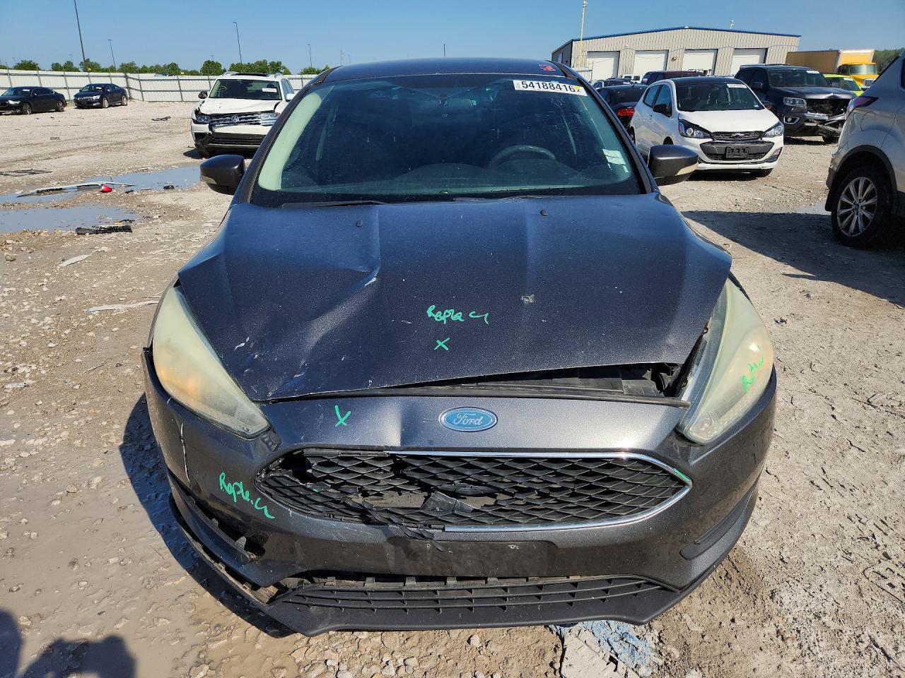 2015 Ford Focus Se Gray vin: 1FADP3F25FL277134