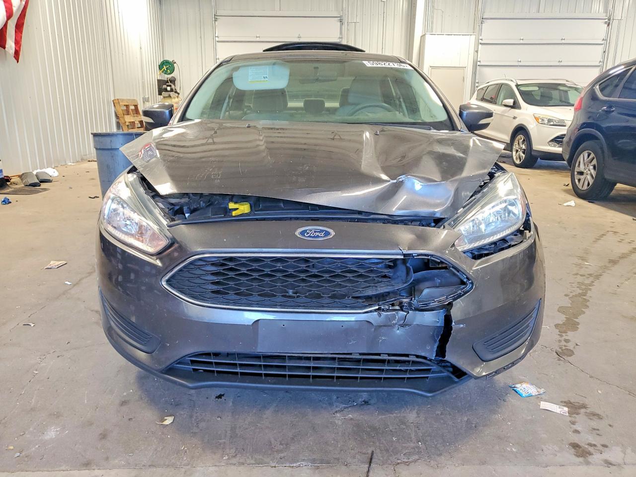 2015 Ford Focus Se Gray vin: 1FADP3F25FL302579