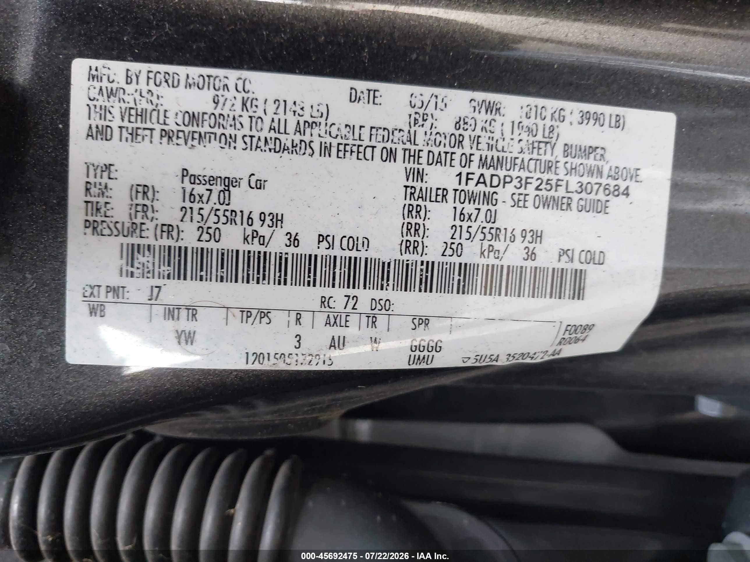 2015 Ford Focus Se Gray vin: 1FADP3F25FL307684