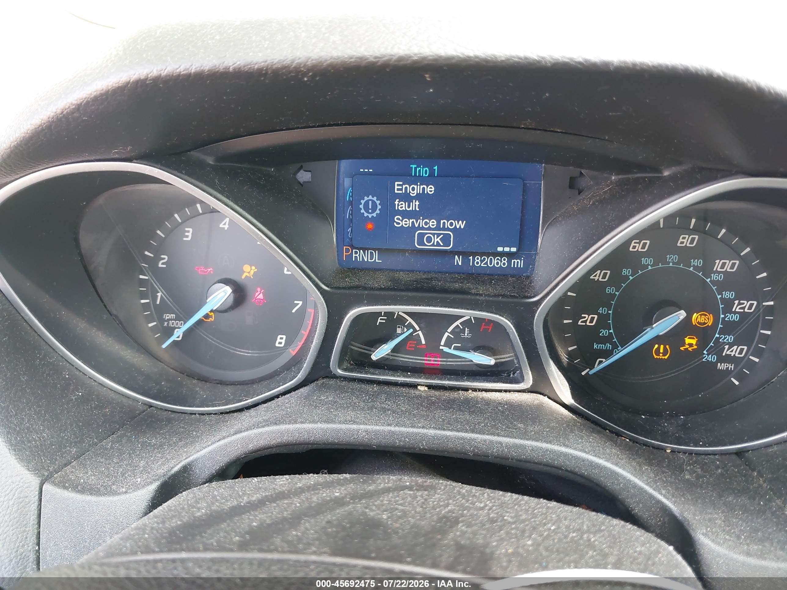 2015 Ford Focus Se Gray vin: 1FADP3F25FL307684