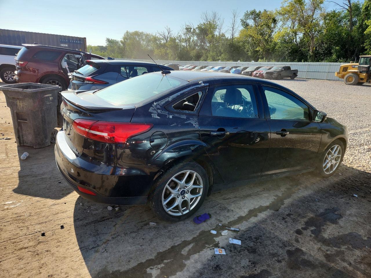 2015 Ford Focus Se Black vin: 1FADP3F25FL340166