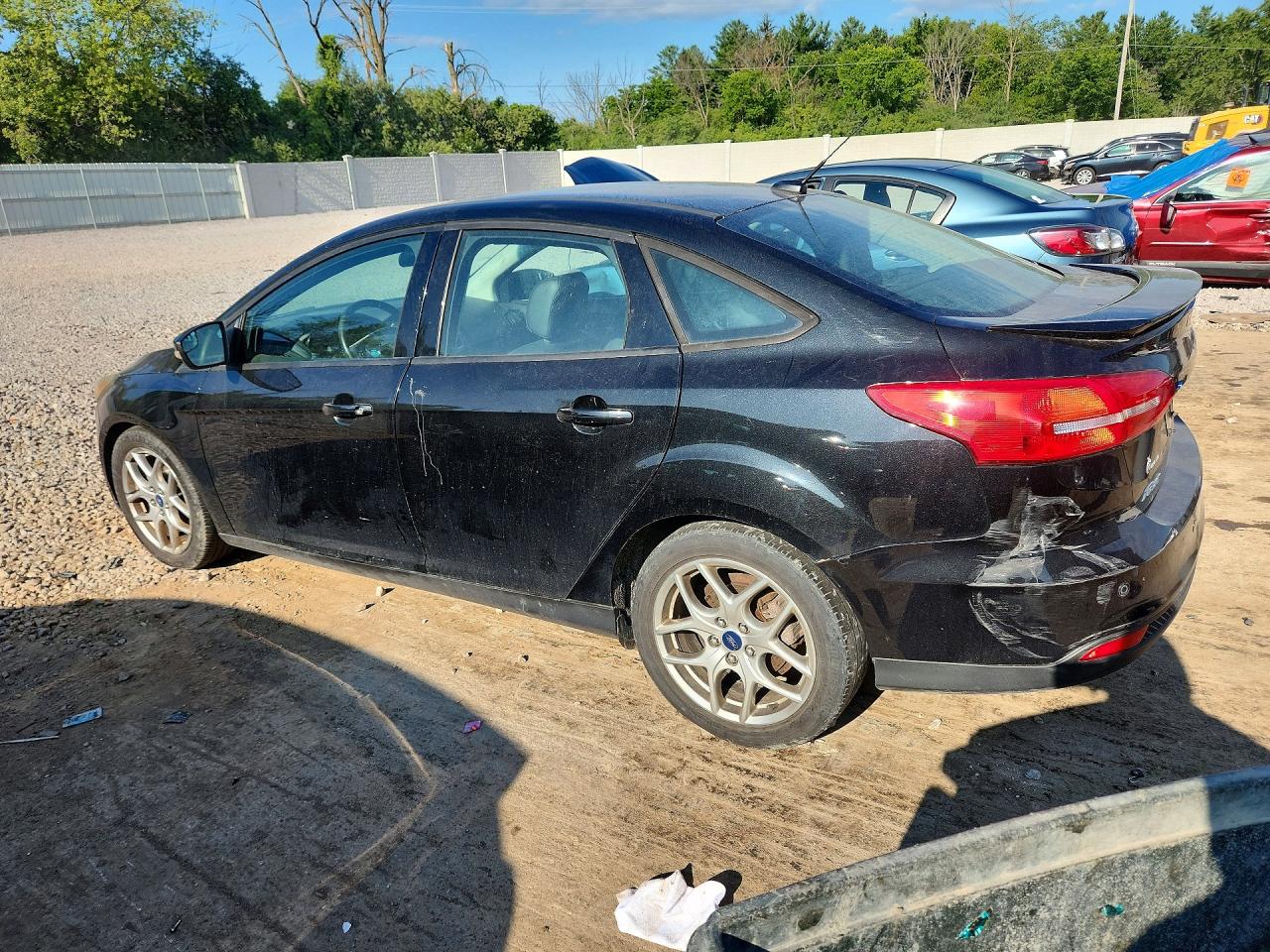 2015 Ford Focus Se Black vin: 1FADP3F25FL340166