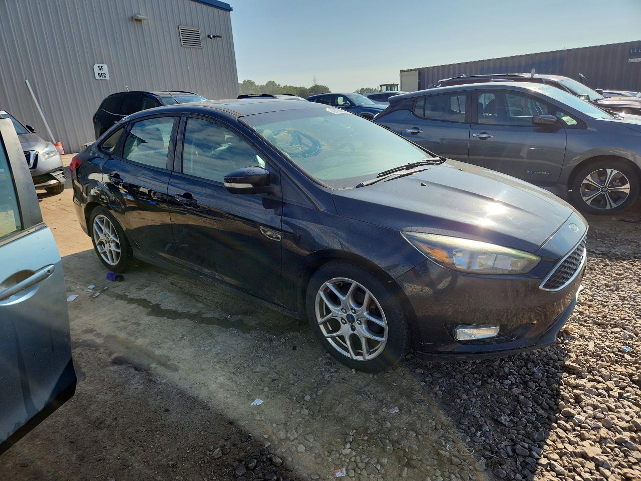 2015 Ford Focus Se Black vin: 1FADP3F25FL340166