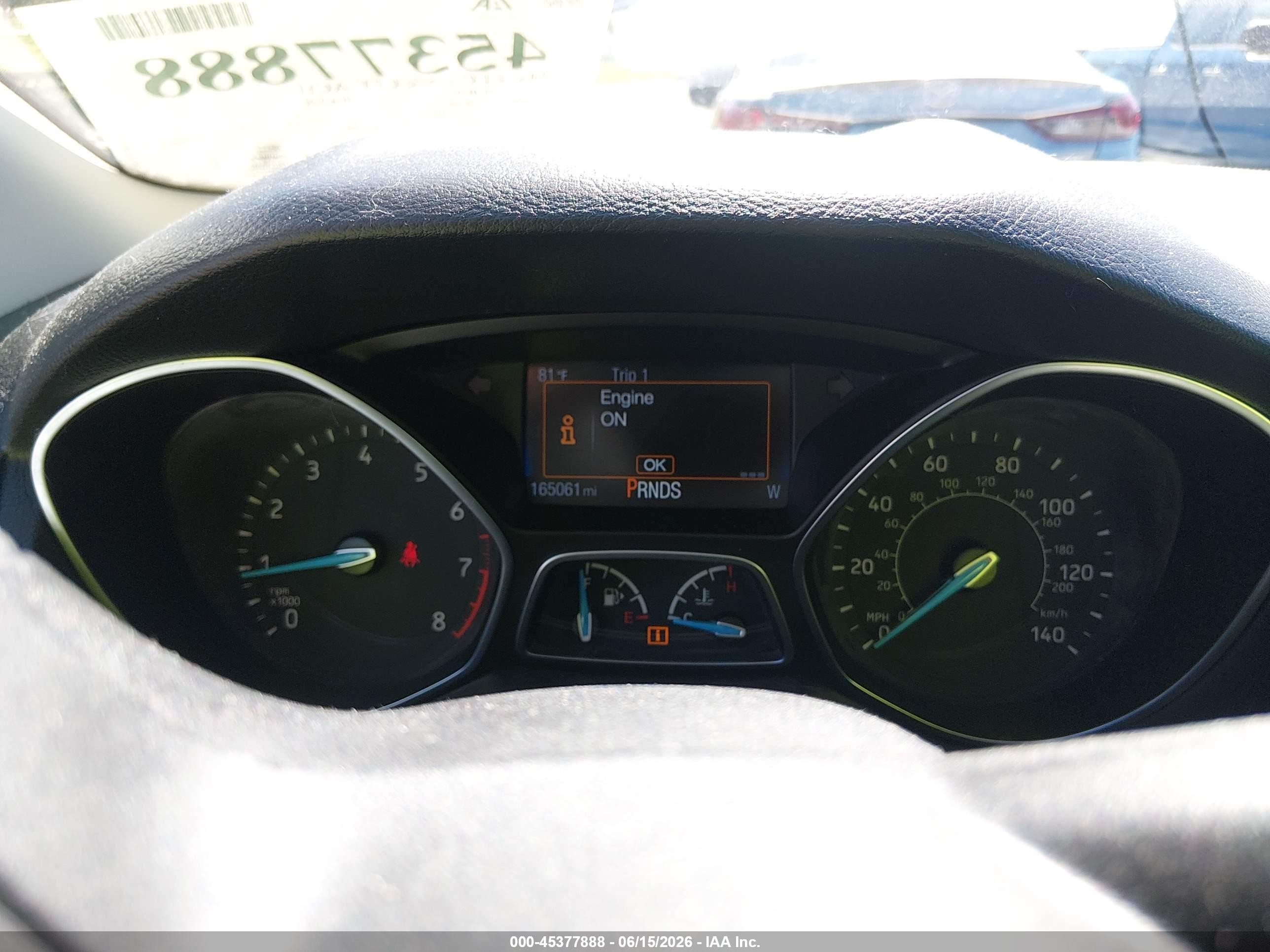 2015 Ford Focus Se Blue vin: 1FADP3F25FL342189