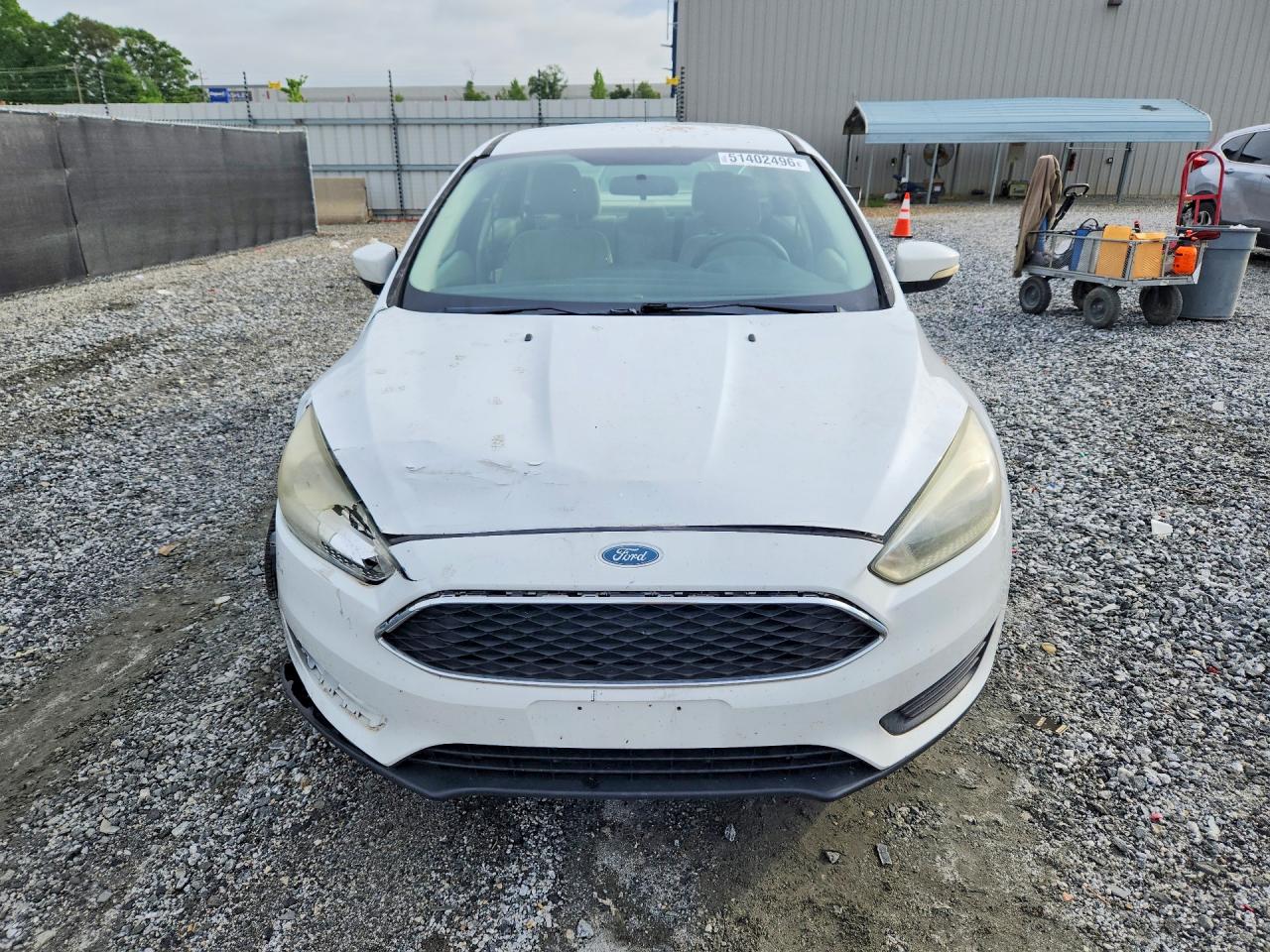 2015 Ford Focus Se White vin: 1FADP3F25FL343875