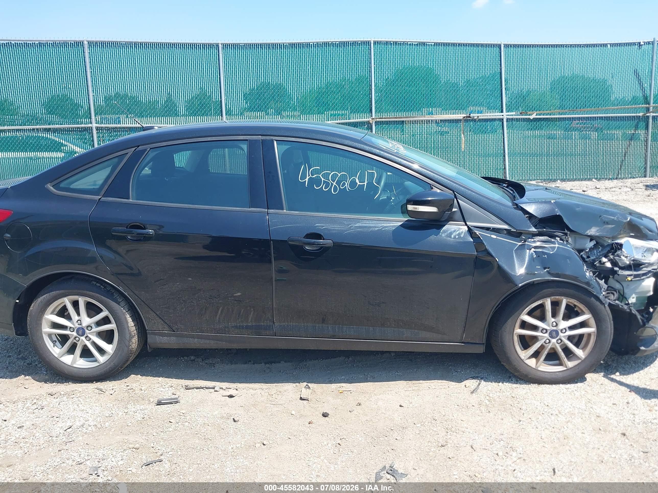 2015 Ford Focus Se Black vin: 1FADP3F25FL346243