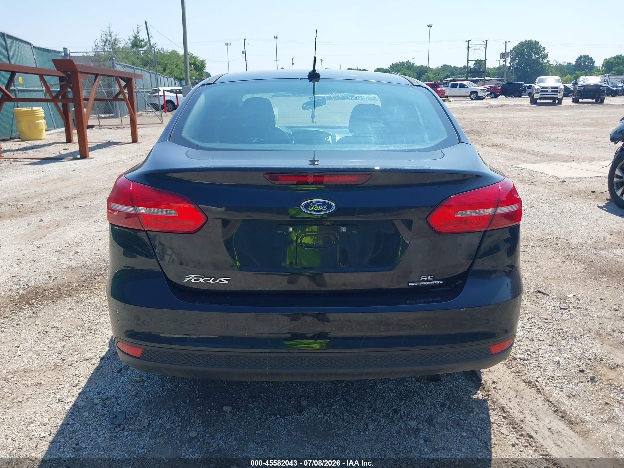 2015 Ford Focus Se Black vin: 1FADP3F25FL346243