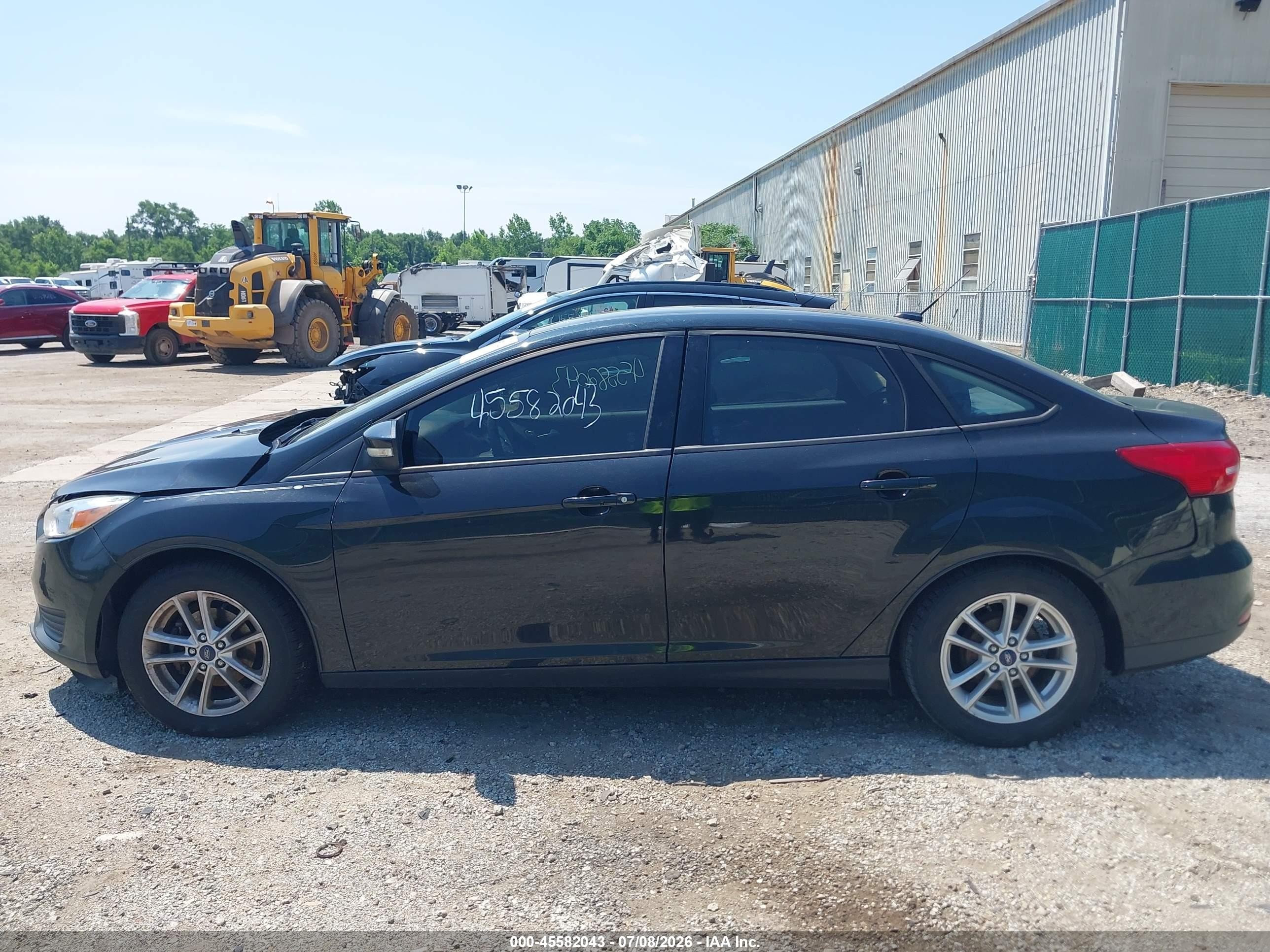 2015 Ford Focus Se Black vin: 1FADP3F25FL346243