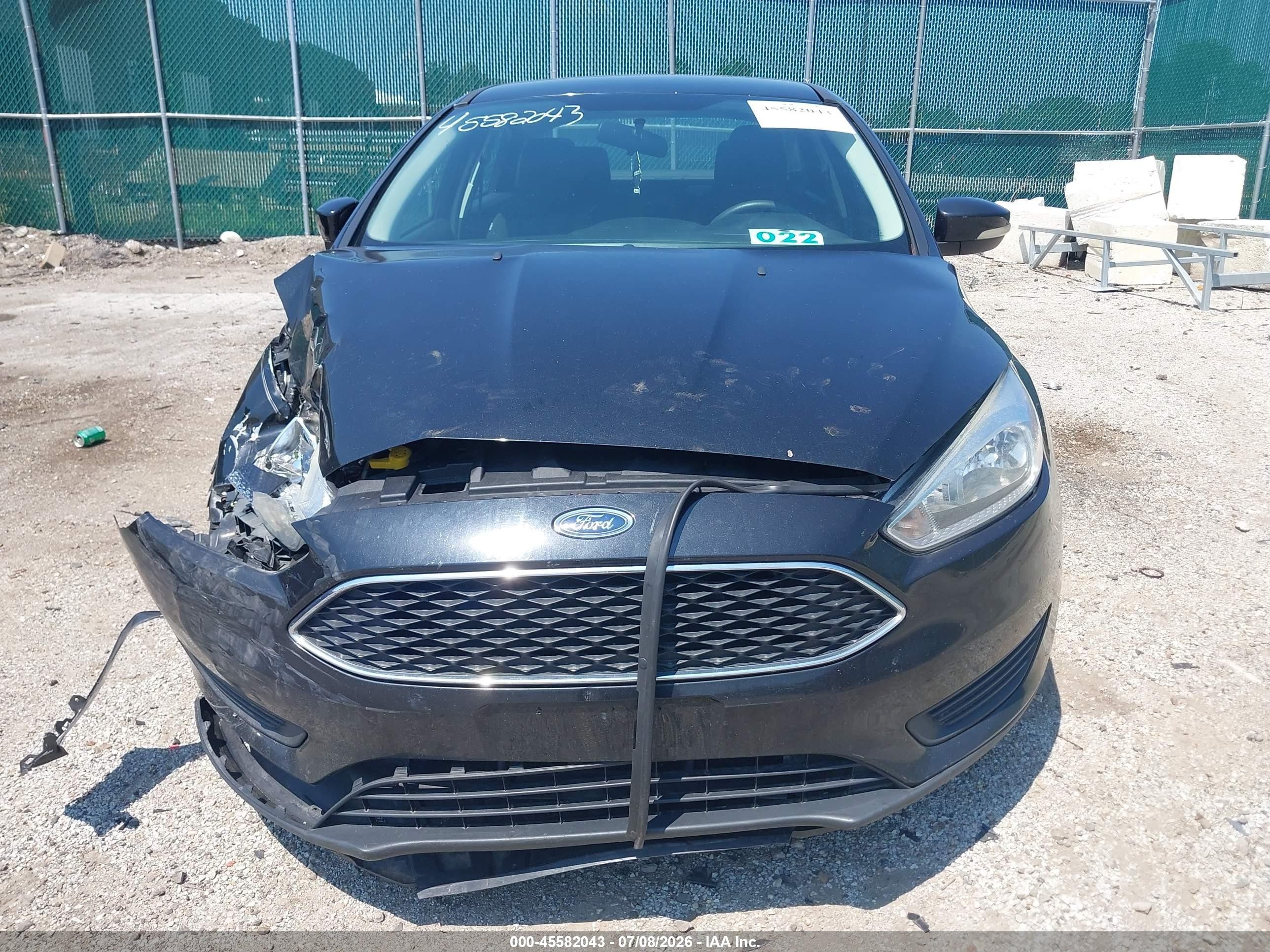 2015 Ford Focus Se Black vin: 1FADP3F25FL346243