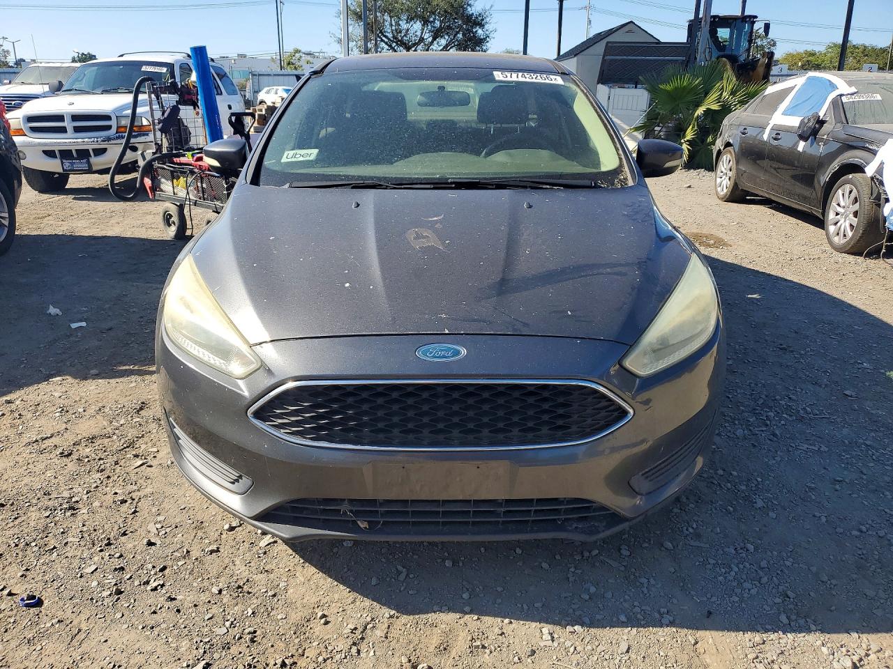 2015 Ford Focus Se Gray vin: 1FADP3F25FL358103