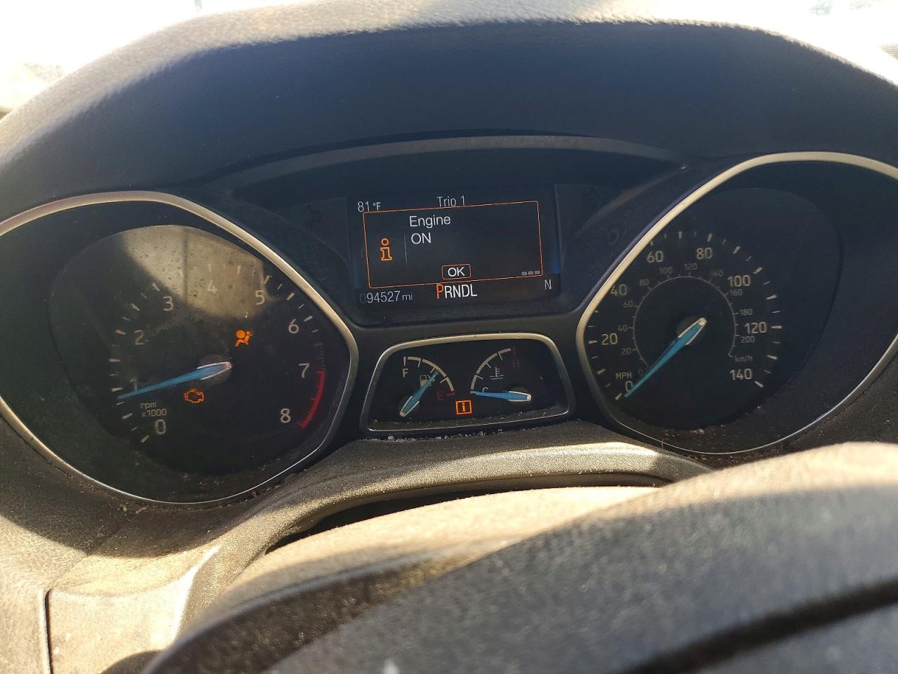 2015 Ford Focus Se Gray vin: 1FADP3F25FL358103