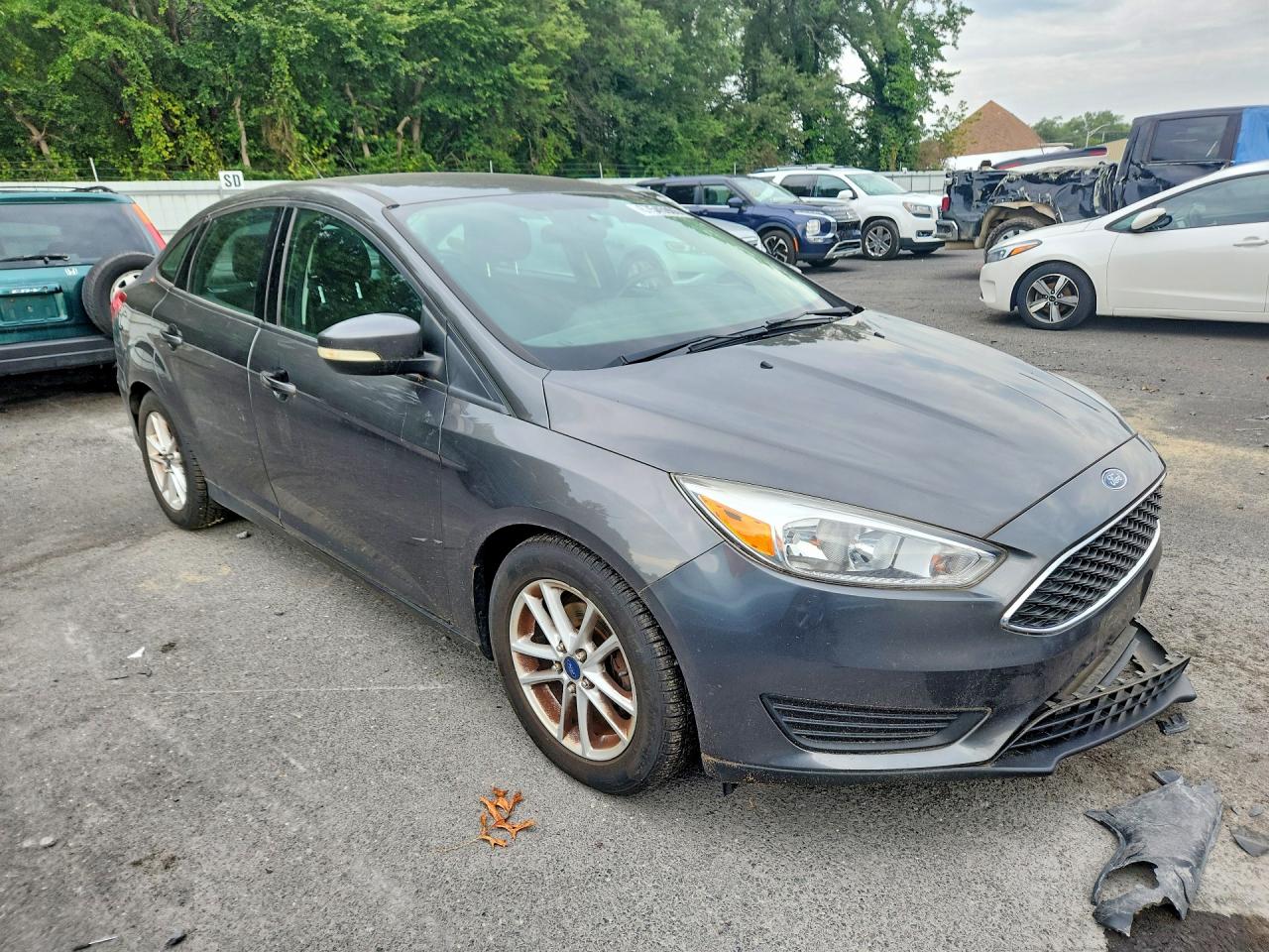 2015 Ford Focus Se Gray vin: 1FADP3F25FL378951