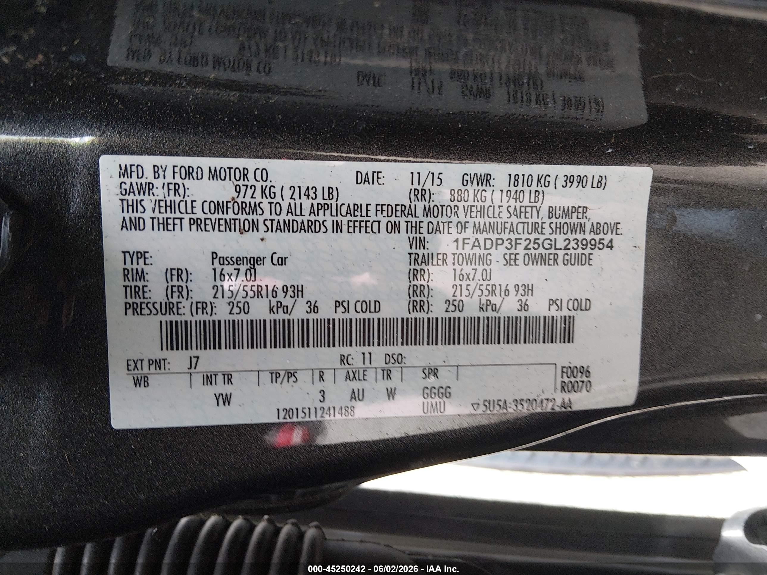 2016 Ford Focus Se Серый vin: 1FADP3F25GL239954
