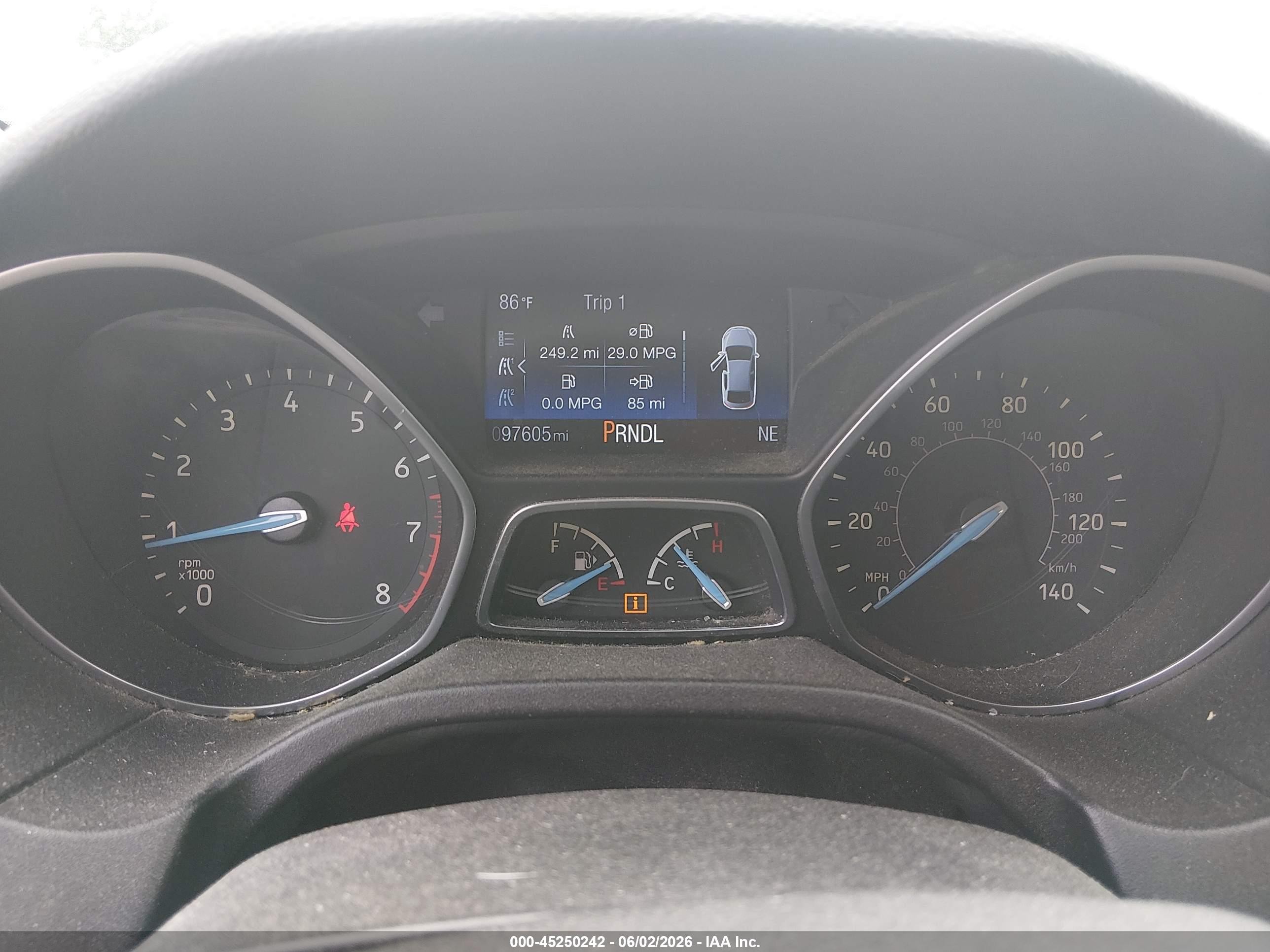 2016 Ford Focus Se Серый vin: 1FADP3F25GL239954