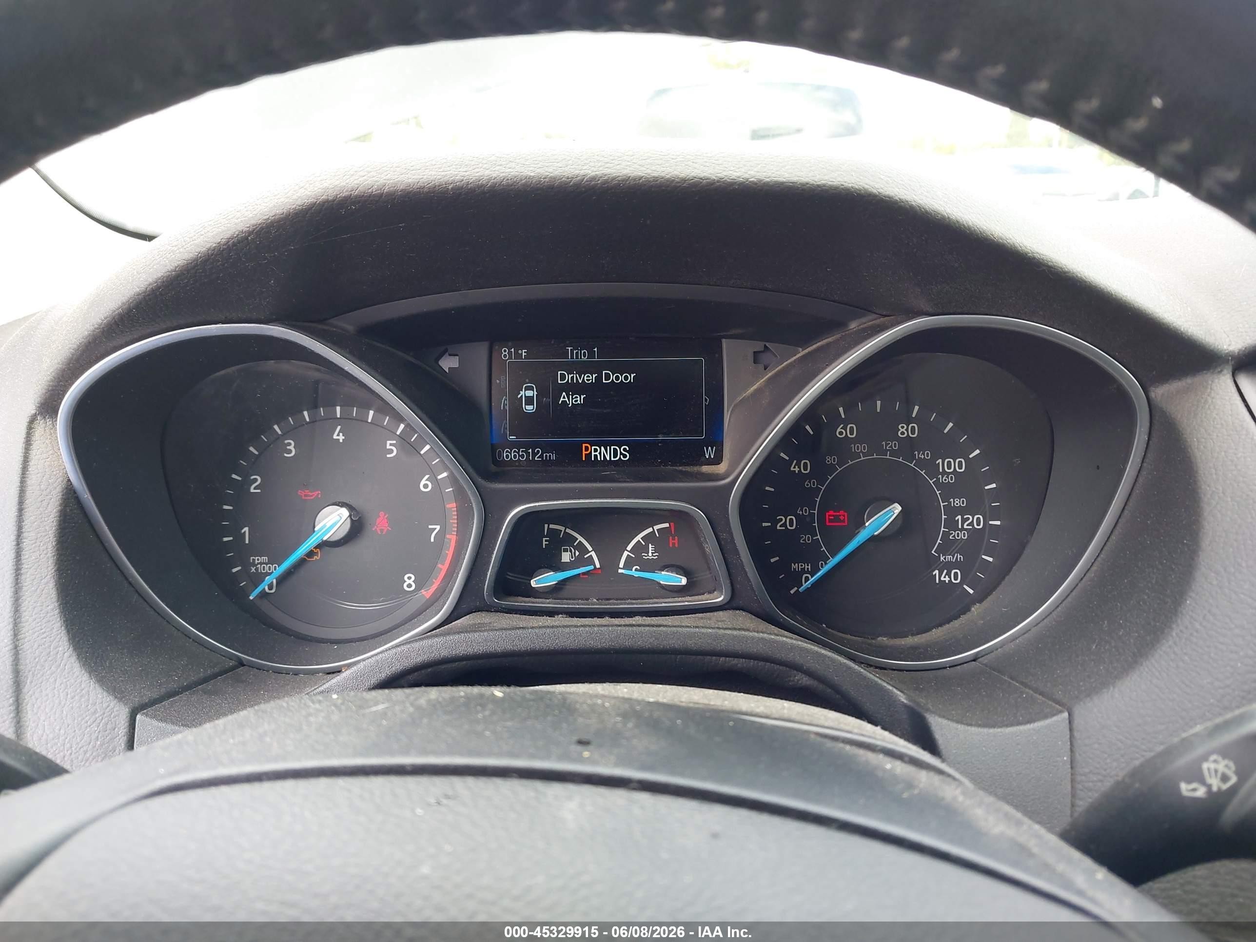 2016 Ford Focus Se Black vin: 1FADP3F25GL310392