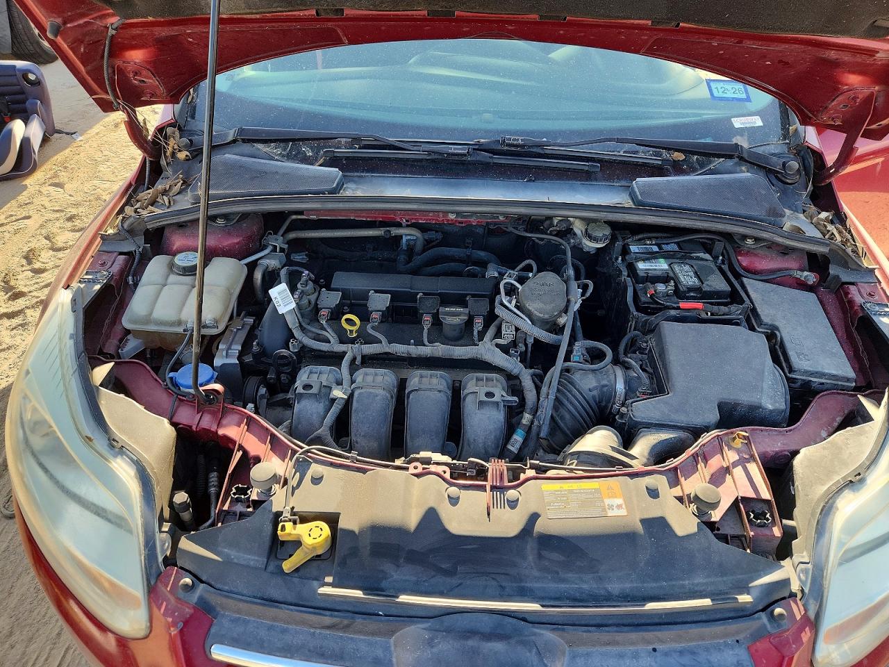 2013 Ford Focus Se Maroon vin: 1FADP3F26DL116160