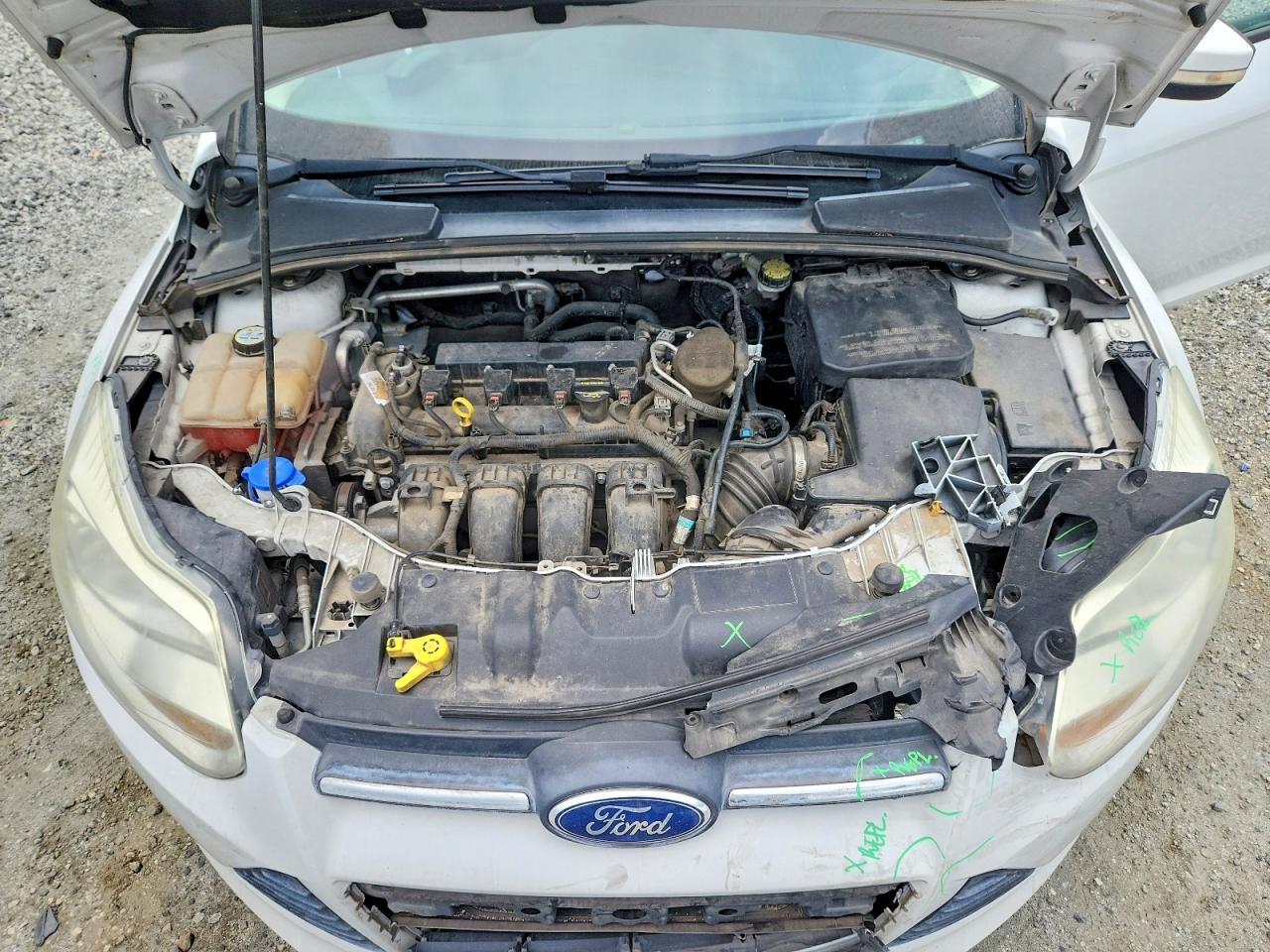 2013 Ford Focus Se Белый vin: 1FADP3F26DL125134
