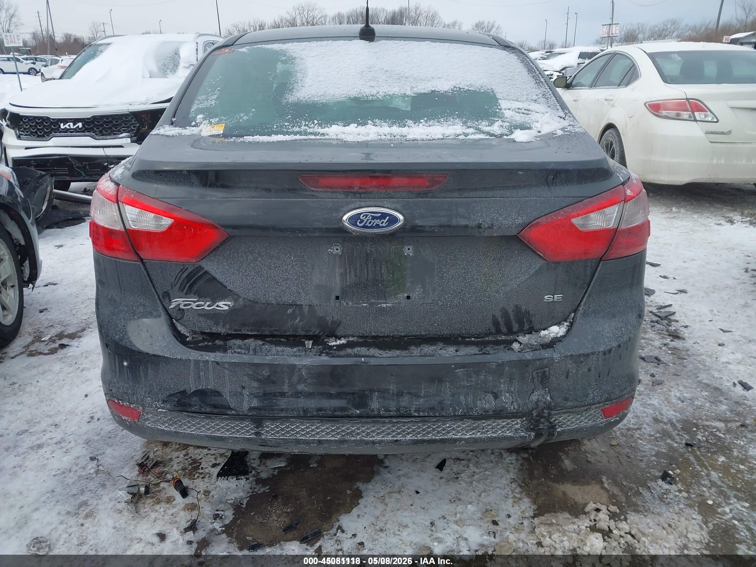 2013 Ford Focus Se Black vin: 1FADP3F26DL136425