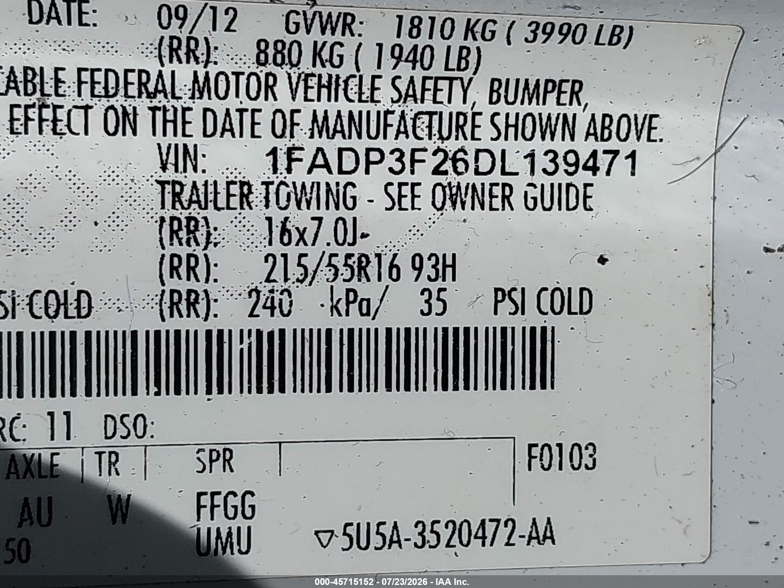 2013 Ford Focus Se White vin: 1FADP3F26DL139471