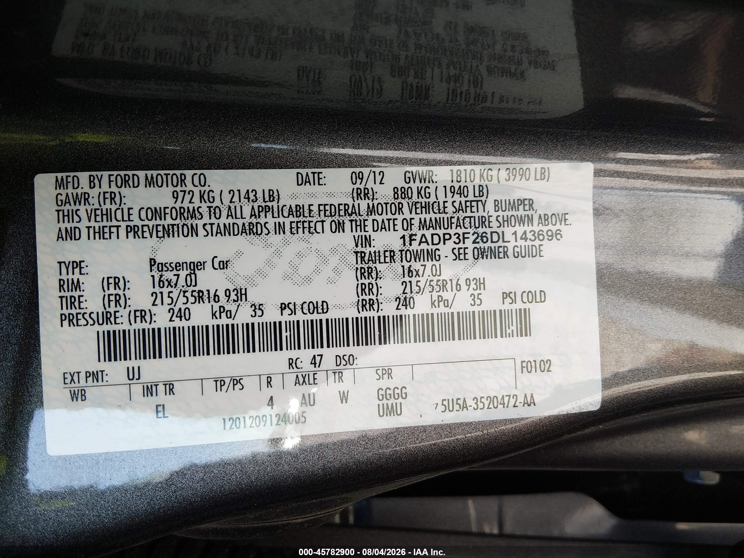 2013 Ford Focus Se Gray vin: 1FADP3F26DL143696